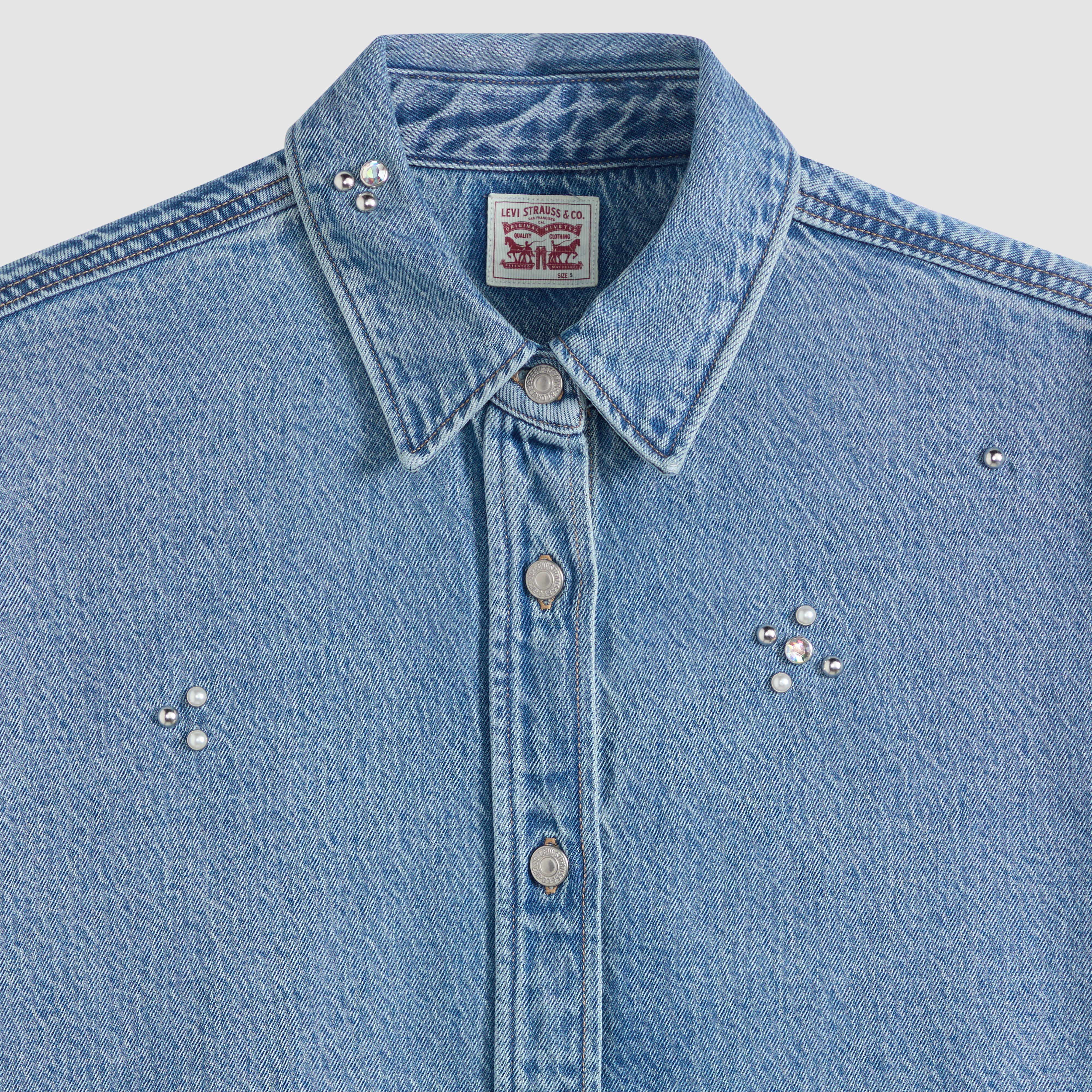 Jordan Lightweight  Denim Shirt 6