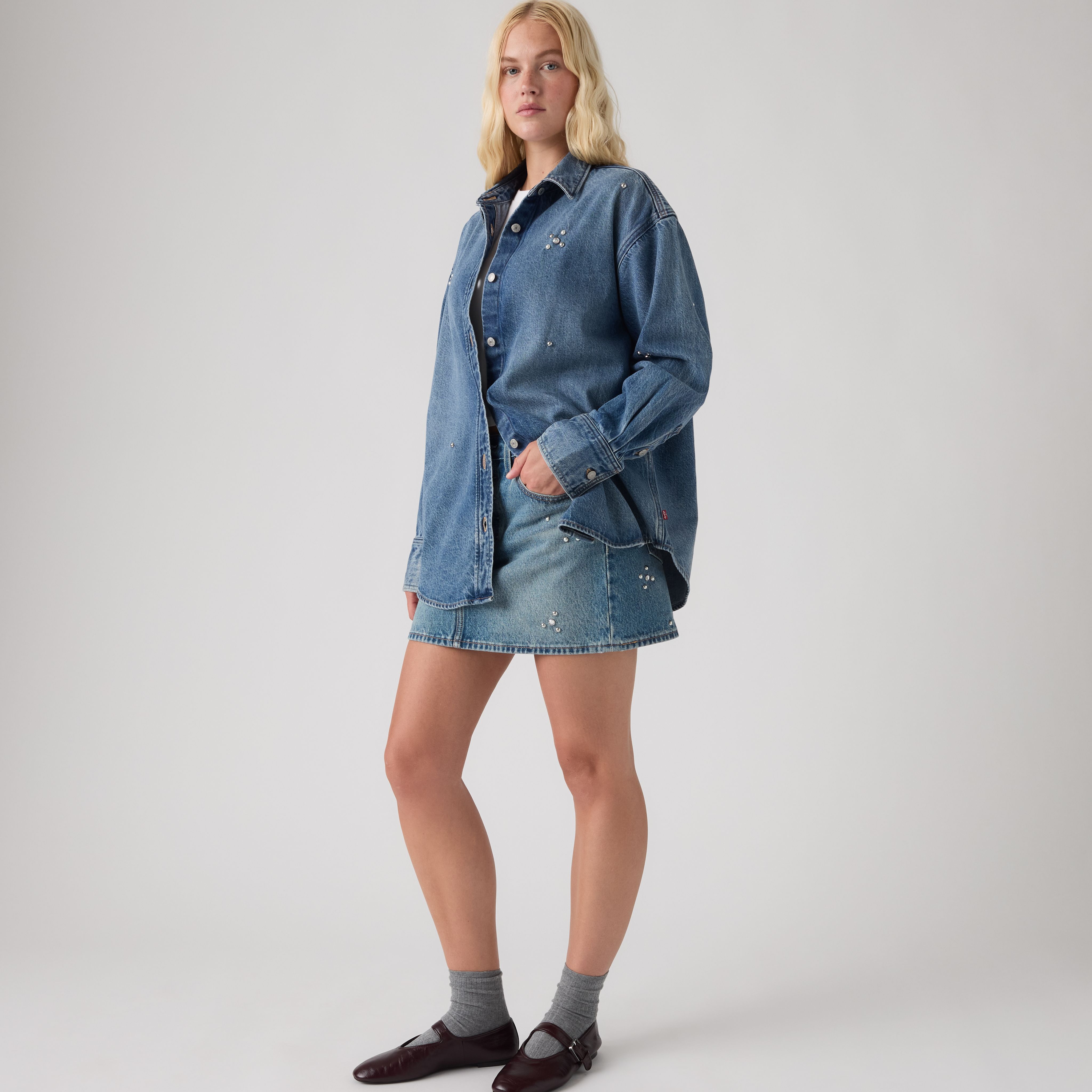 Jordan Lightweight  Denim Shirt 1