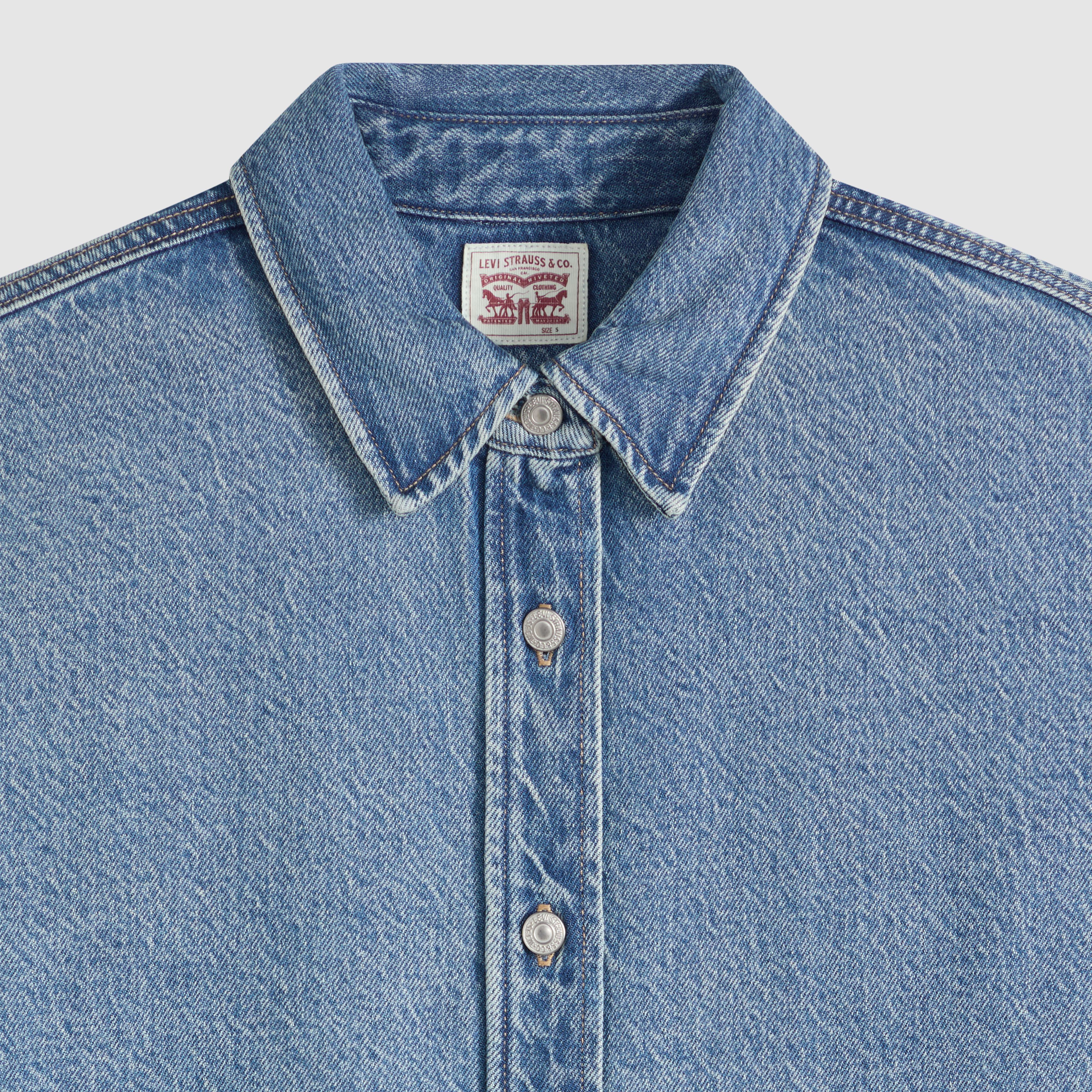 Jordan Denim Button Down Shirt 6
