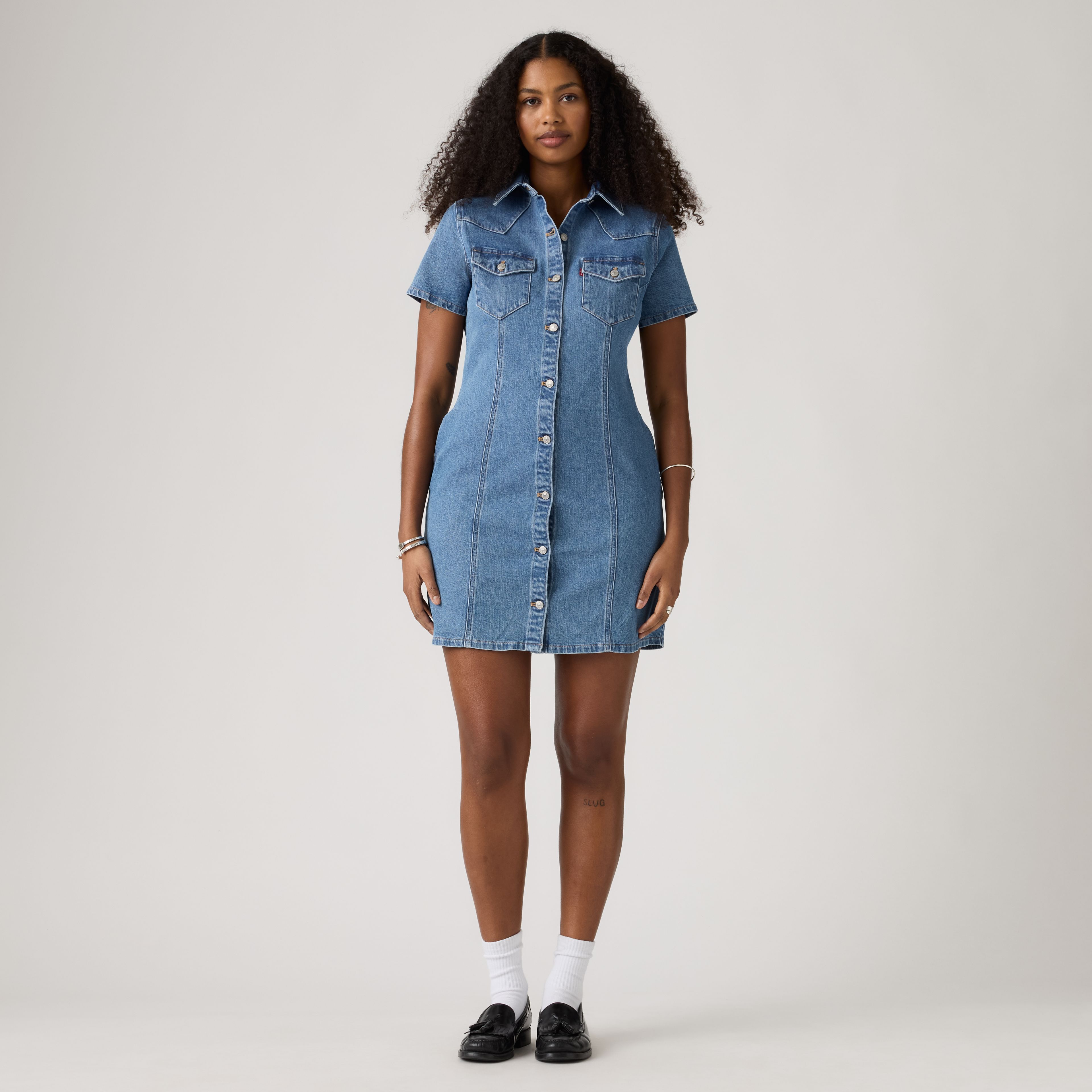 Trace Western Mini Dress