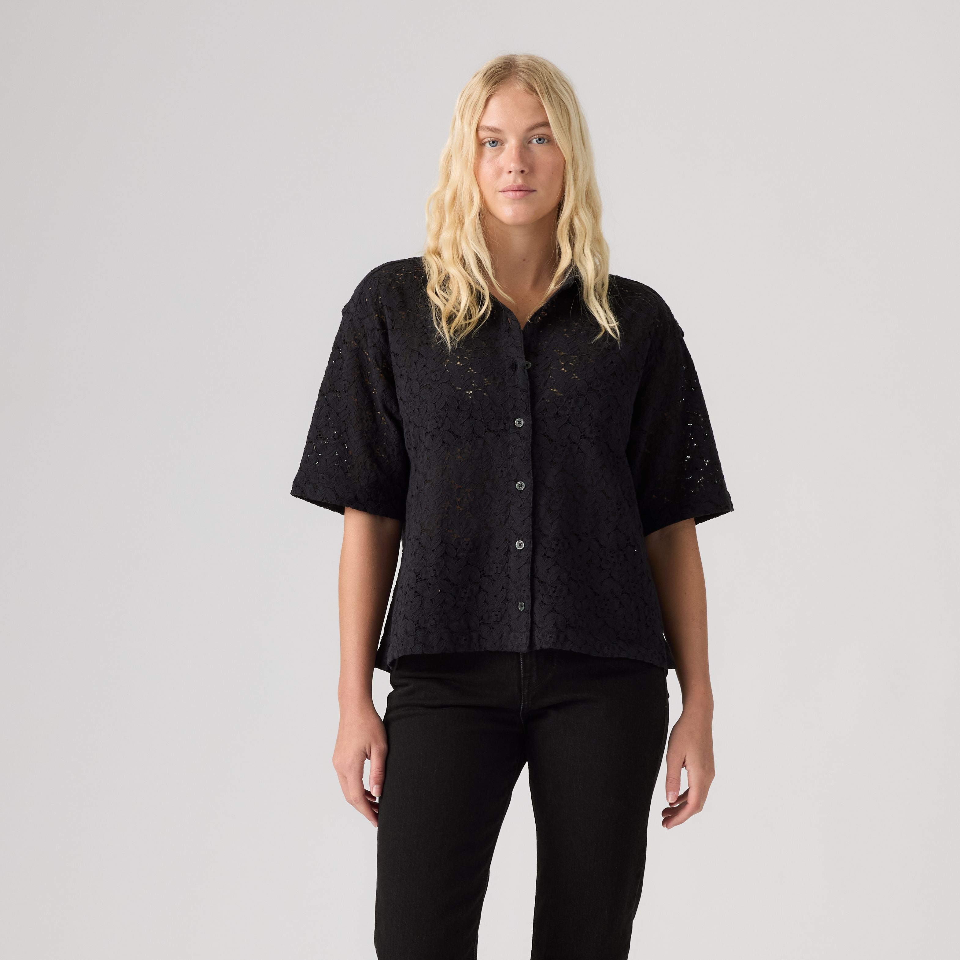 Harlie Short Sleeve Lace Shirt 3