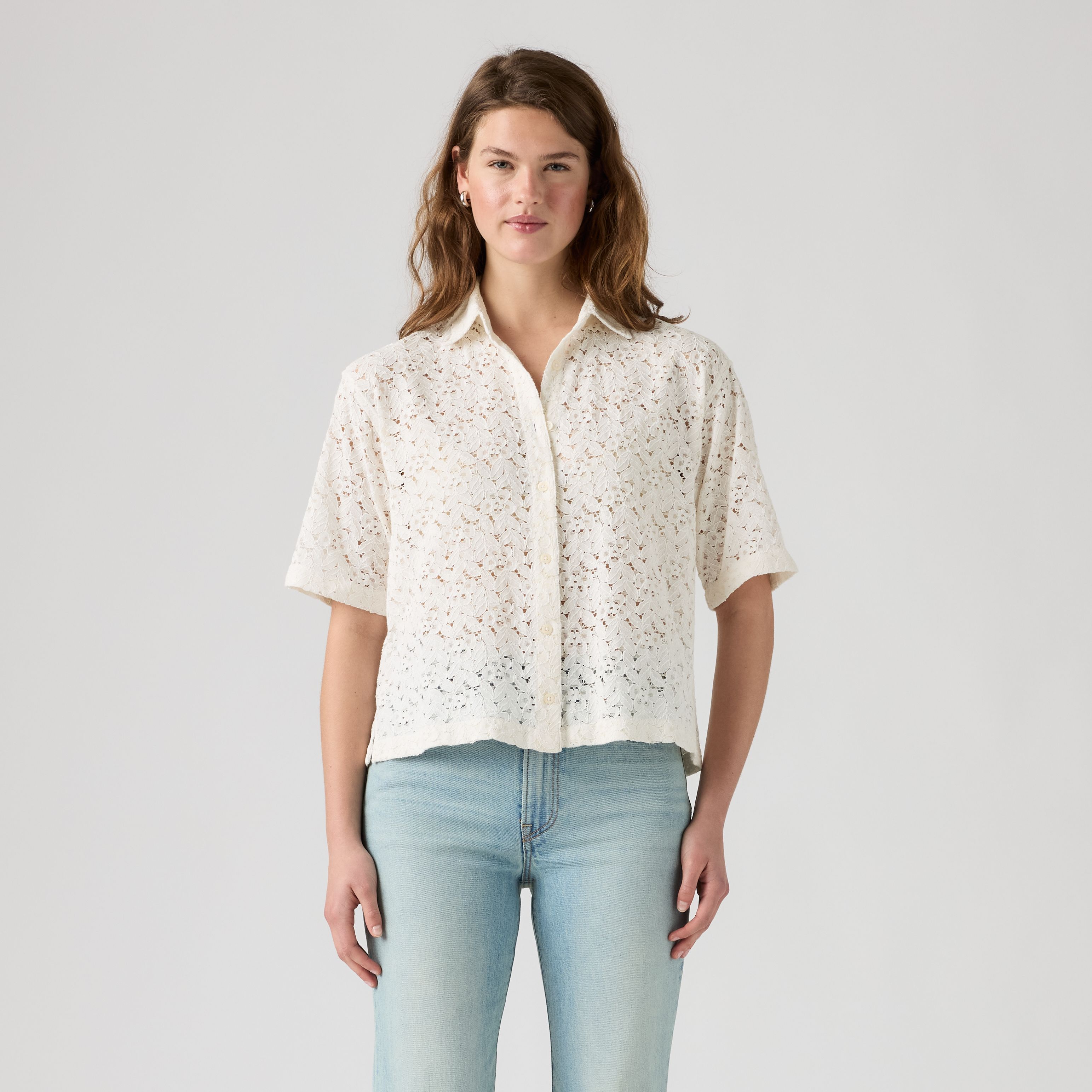 Harlie Short Sleeve Lace Shirt 3