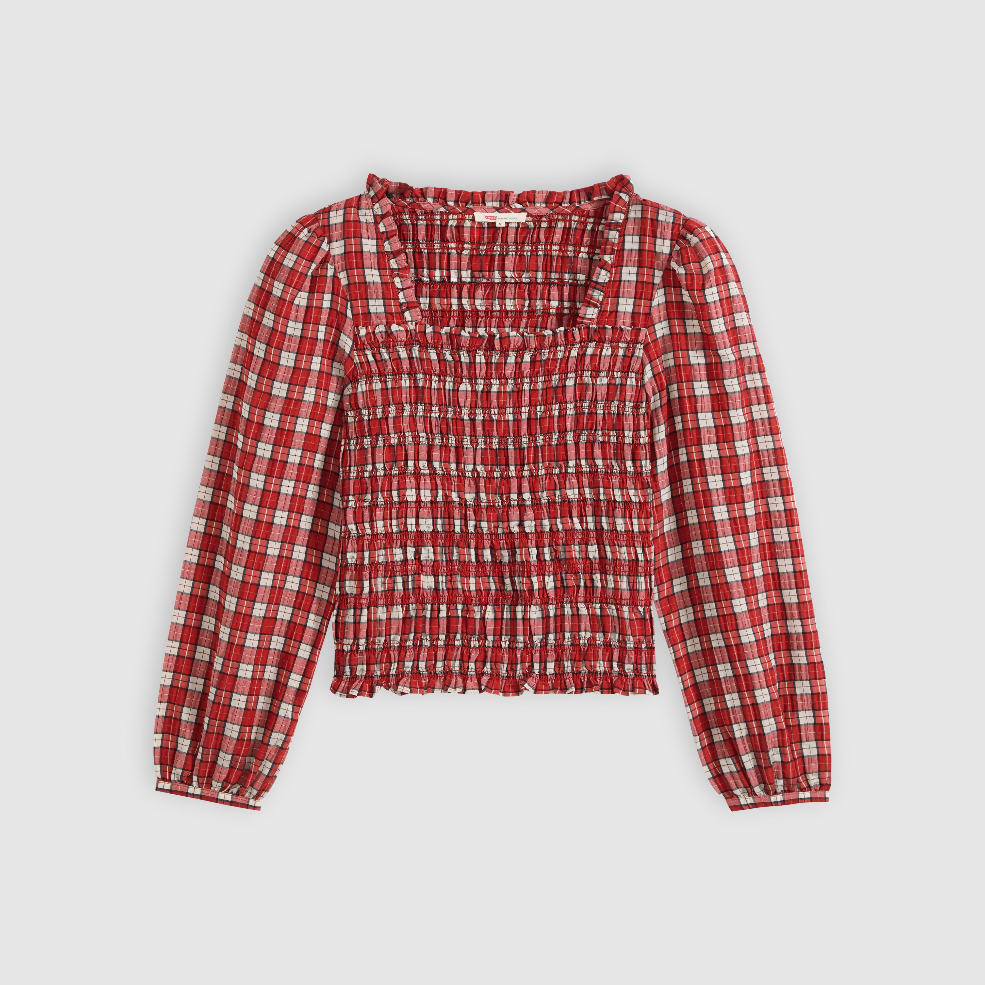 Heather Long-Sleeve Ruched Blouse 5