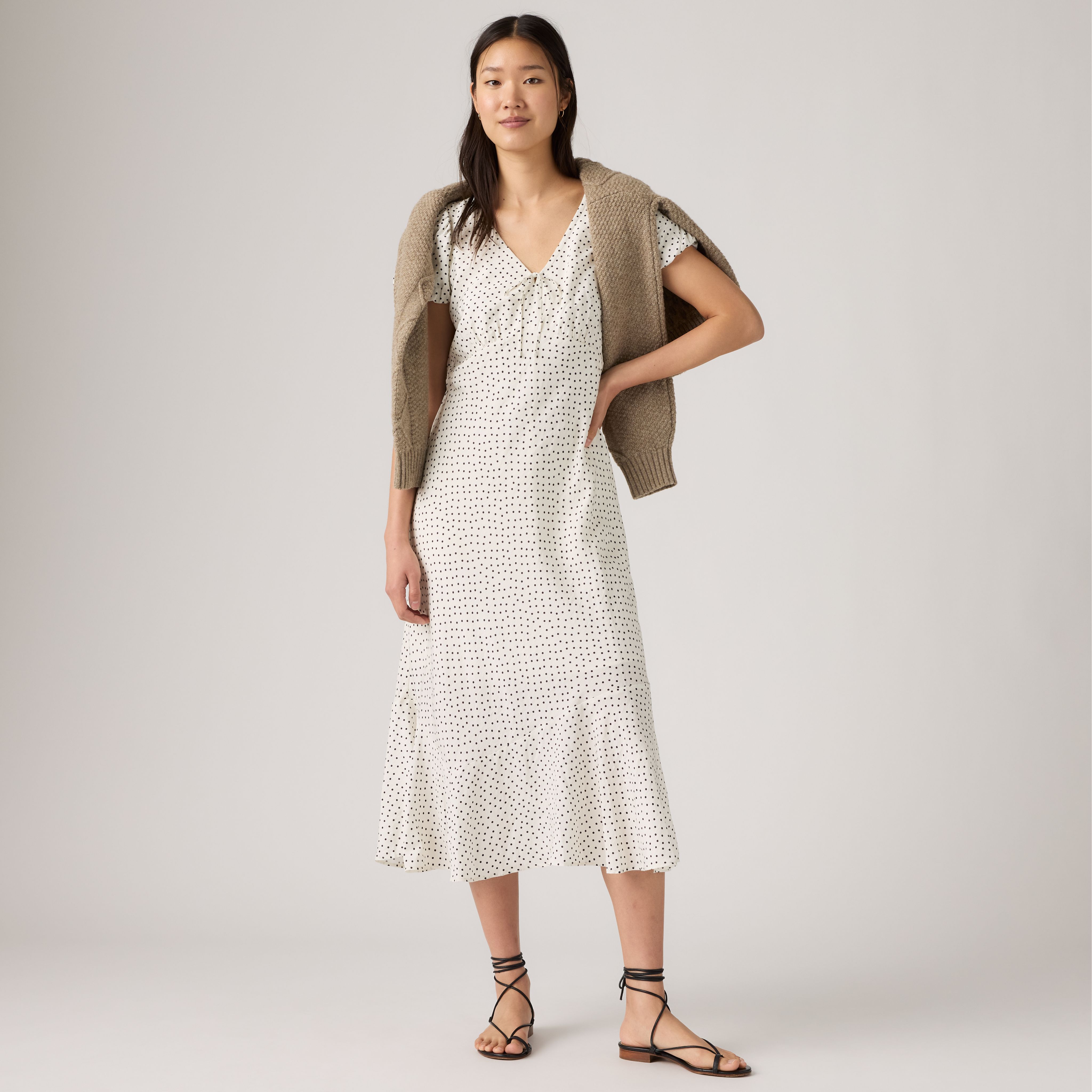 Lira Short-Sleeve Midi Dress 1