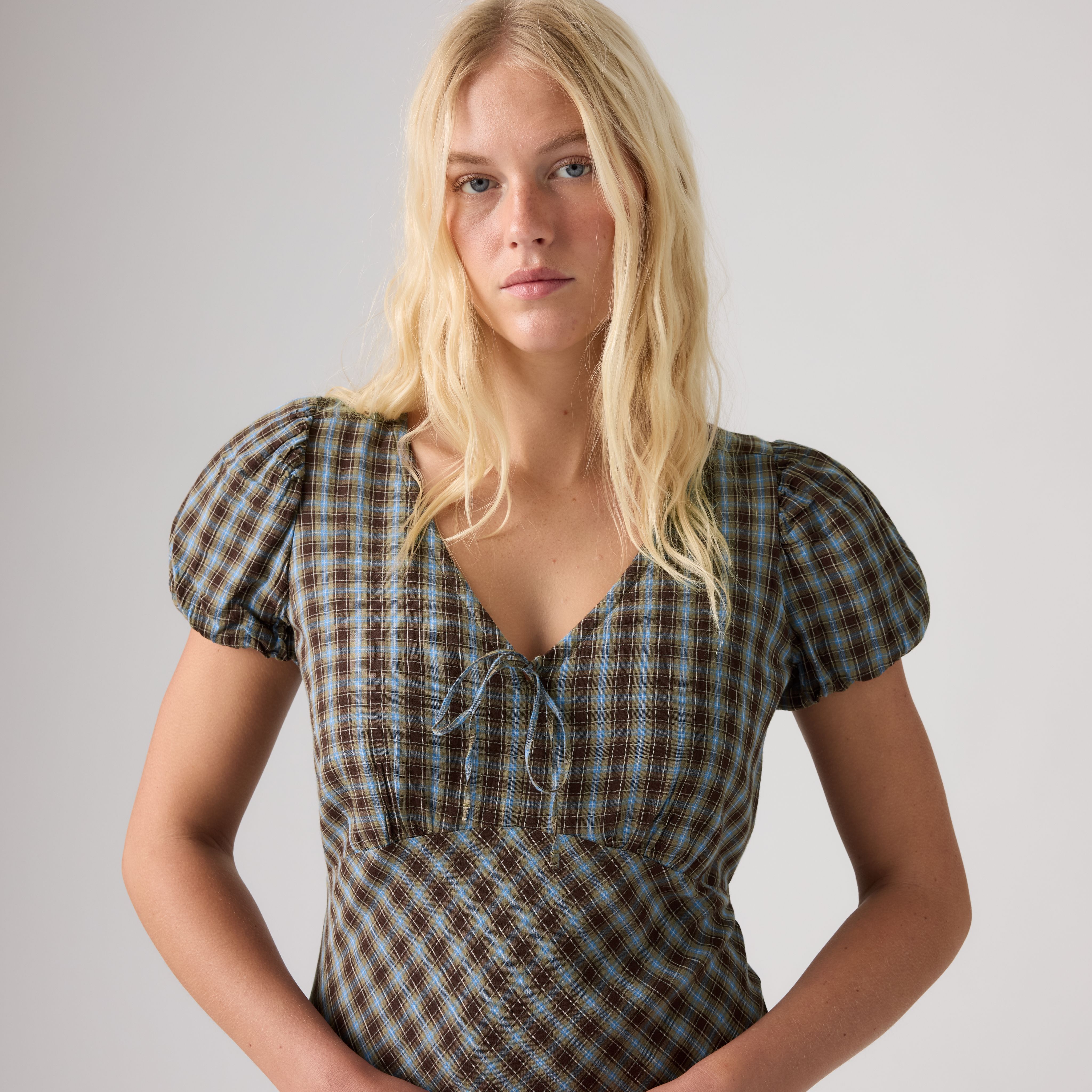 Lira Short-Sleeve Midi Dress 2