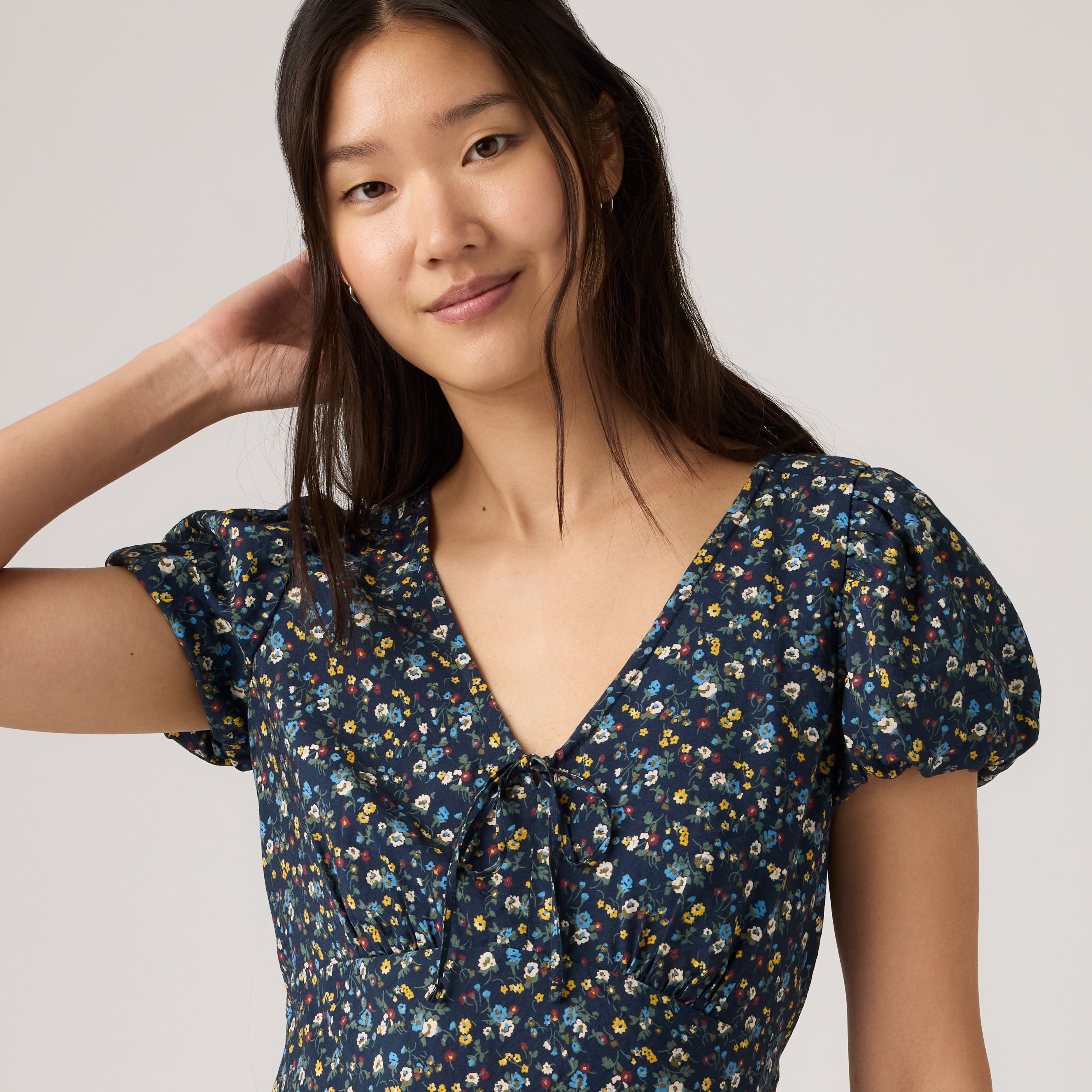 Lira Short-Sleeve Midi Dress 2