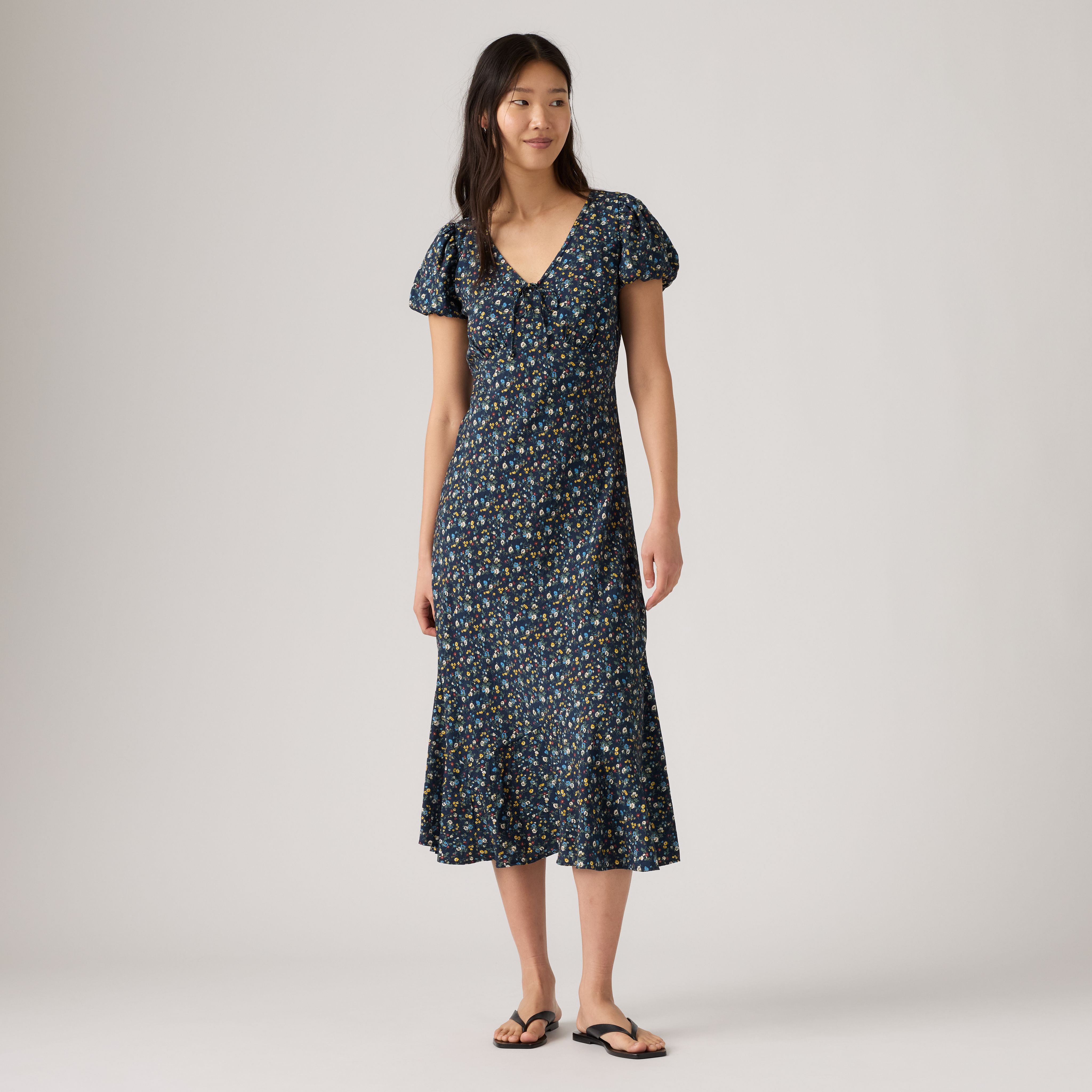 Lira Short-Sleeve Midi Dress 4