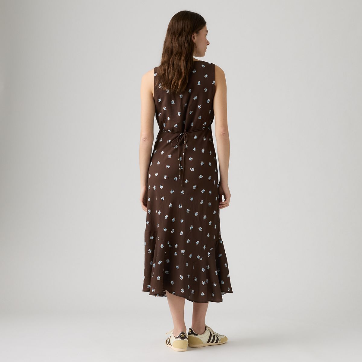 Brita Slip Midi Dress — Runa Floral Java - Multi-Color