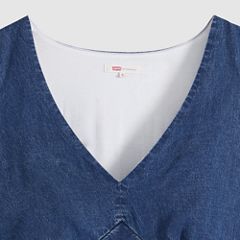 Brita Slip Midi Dress — Starry Eyes - Dark Wash 6