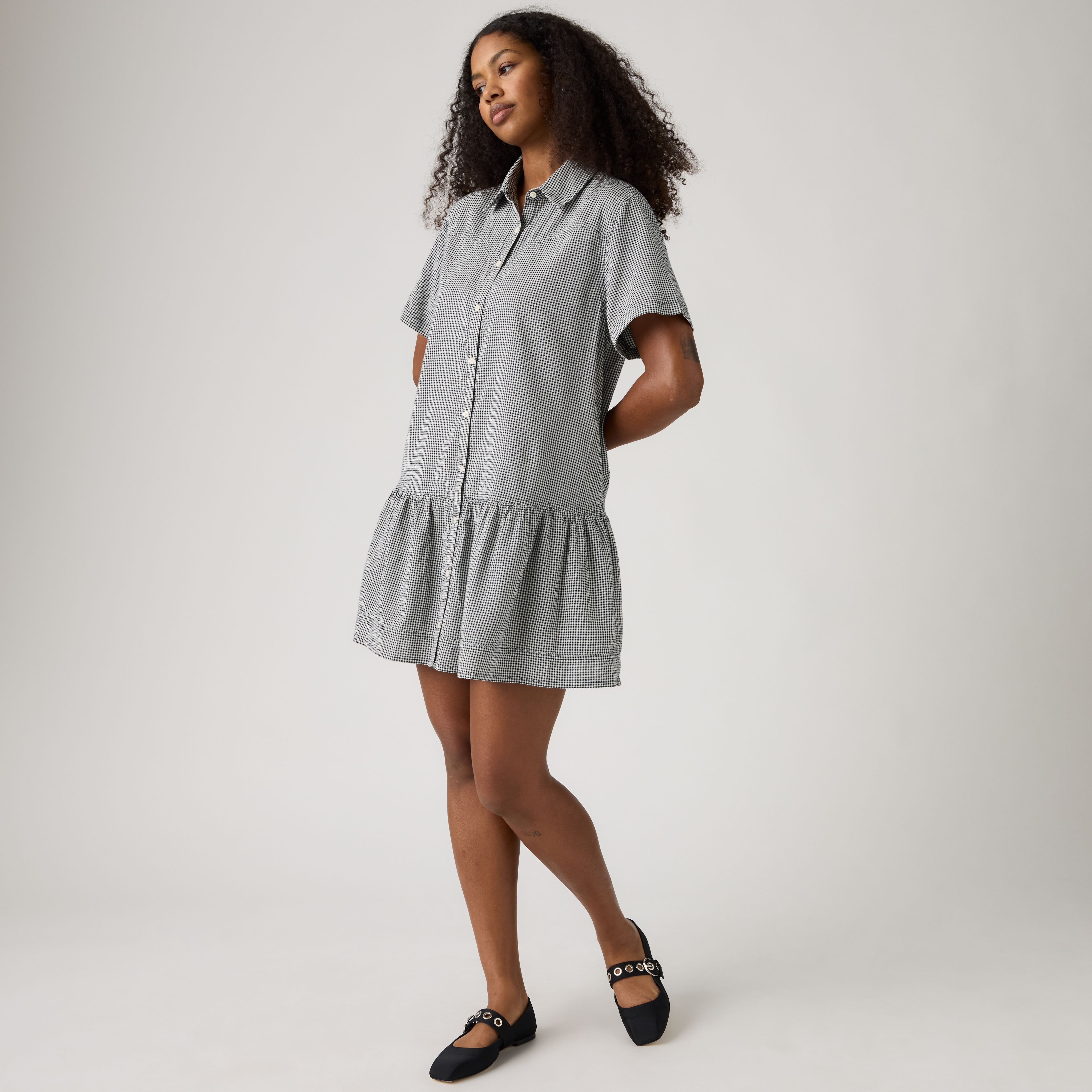 Cielle Short-Sleeve Mini Dress 1