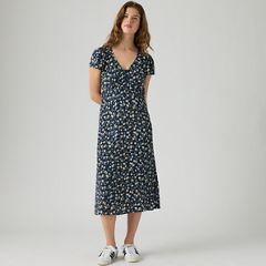Lilith Midi Dress — Didion Floral Multi Navy Blazer - Multi-Color 1