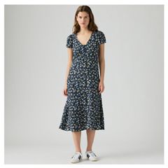 Lilith Midi Dress — Didion Floral Multi Navy Blazer - Multi-Color 4
