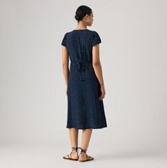 Lilith Midi Dress — Inga Dot Navy Blazer - Blue 3