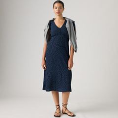 Lilith Midi Dress — Inga Dot Navy Blazer - Blue 1