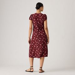 Lilith Midi Dress — Abellona Floral Cabernet - Multi-Color 3
