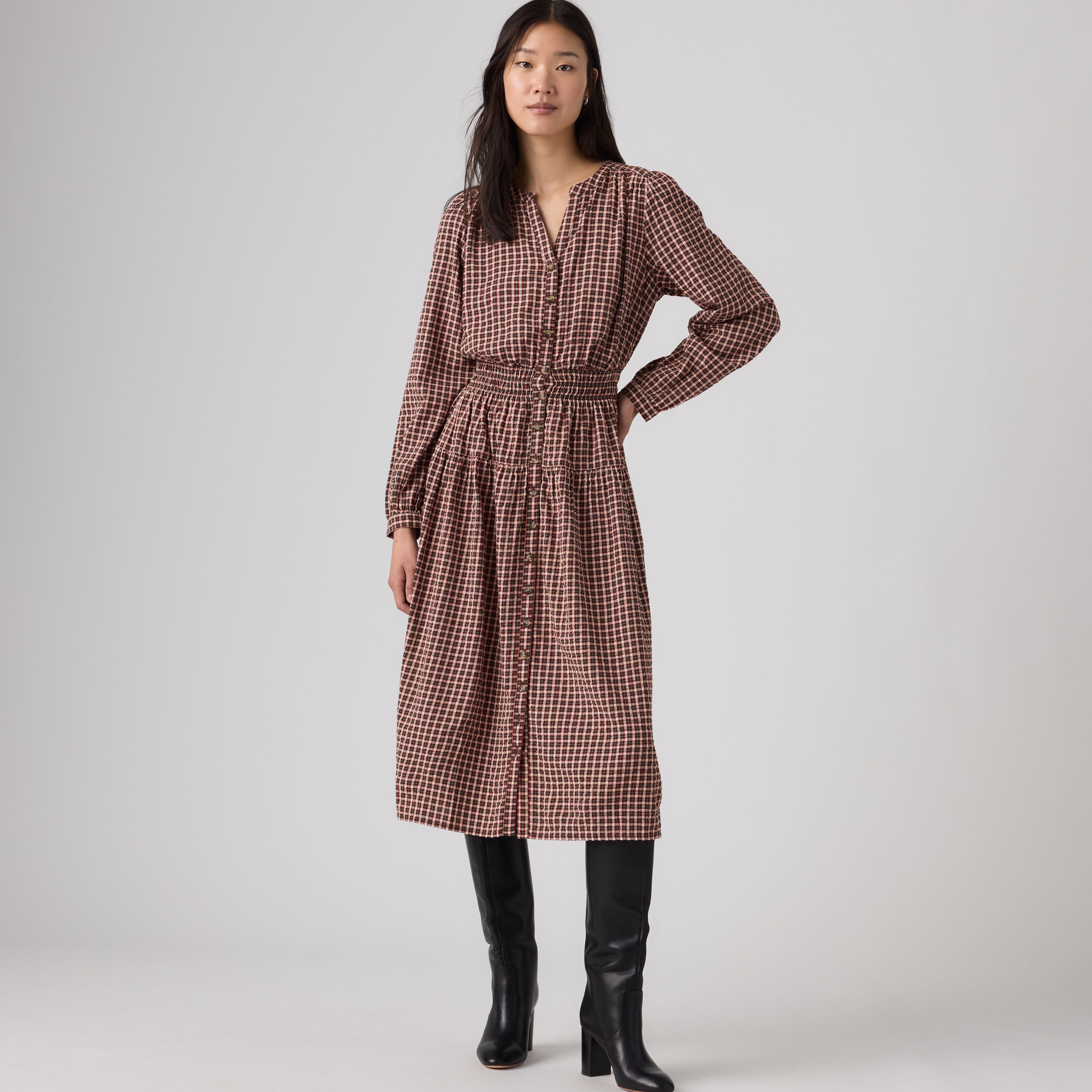 Clementine 3/4 Sleeve Midi Dress 1