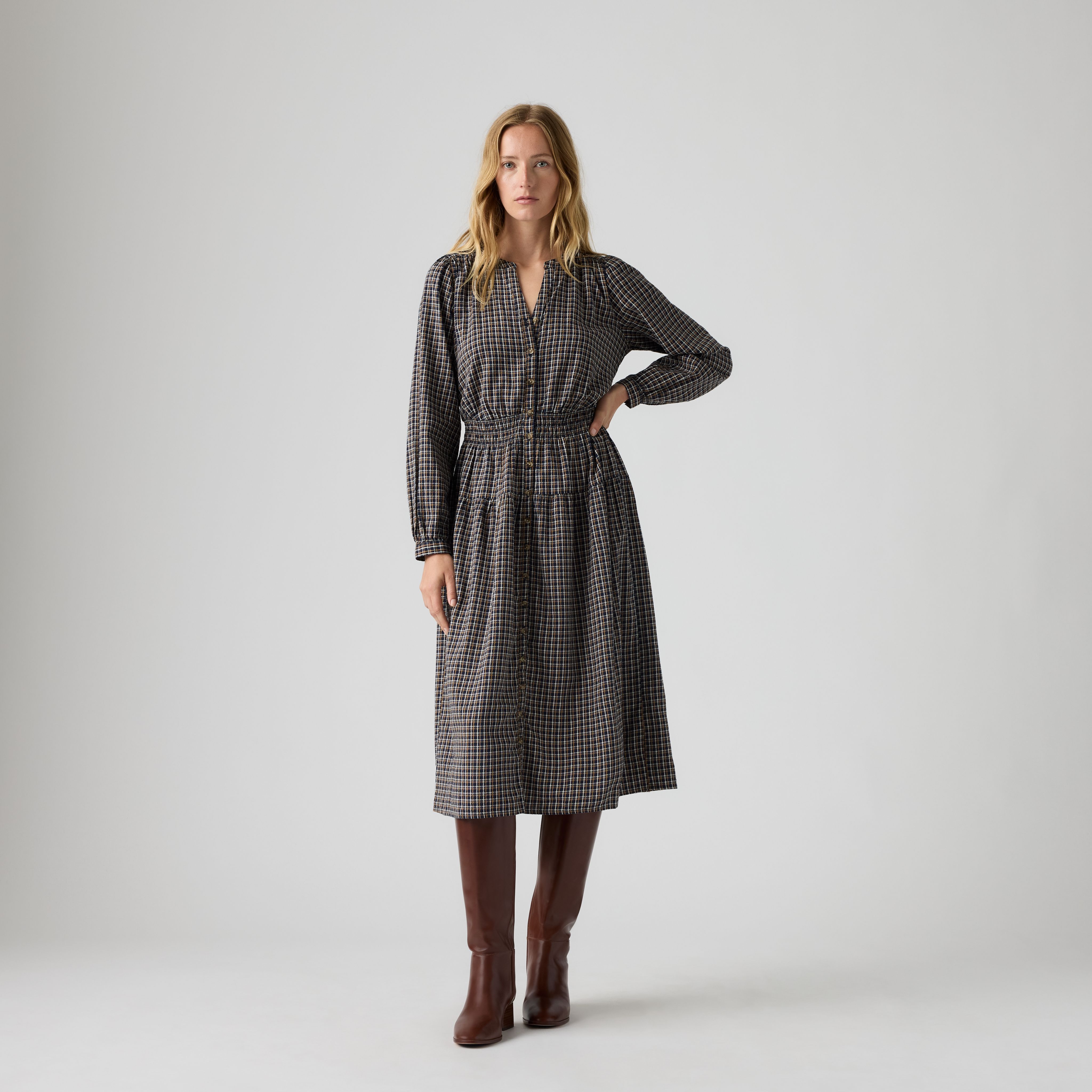 Clementine 3/4 Sleeve Midi Dress 1