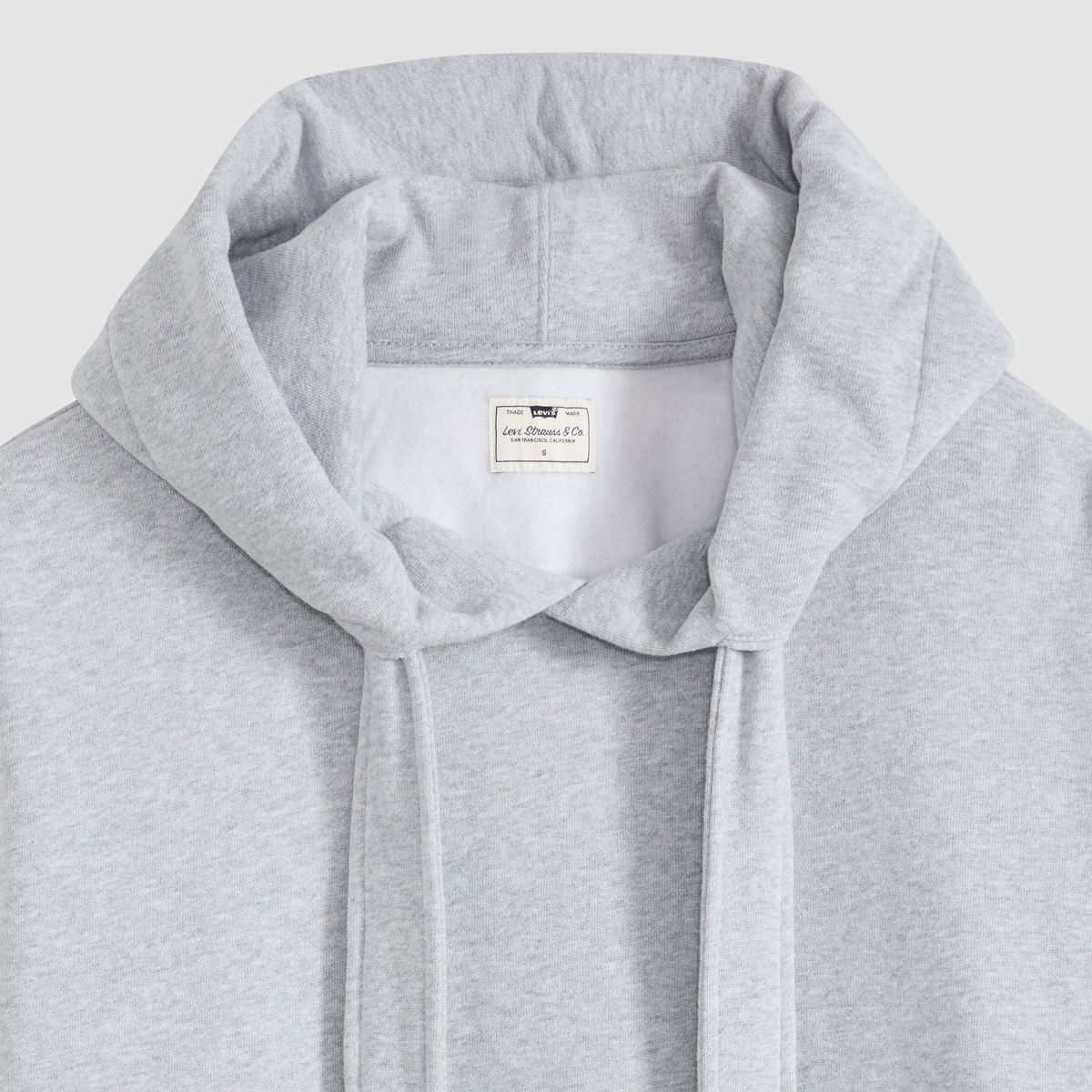 Vintage Tied-Up Hoodie — Silver Heather Gray - Grey