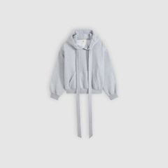 Vintage Tied-Up Hoodie — Silver Heather Gray - Grey 5