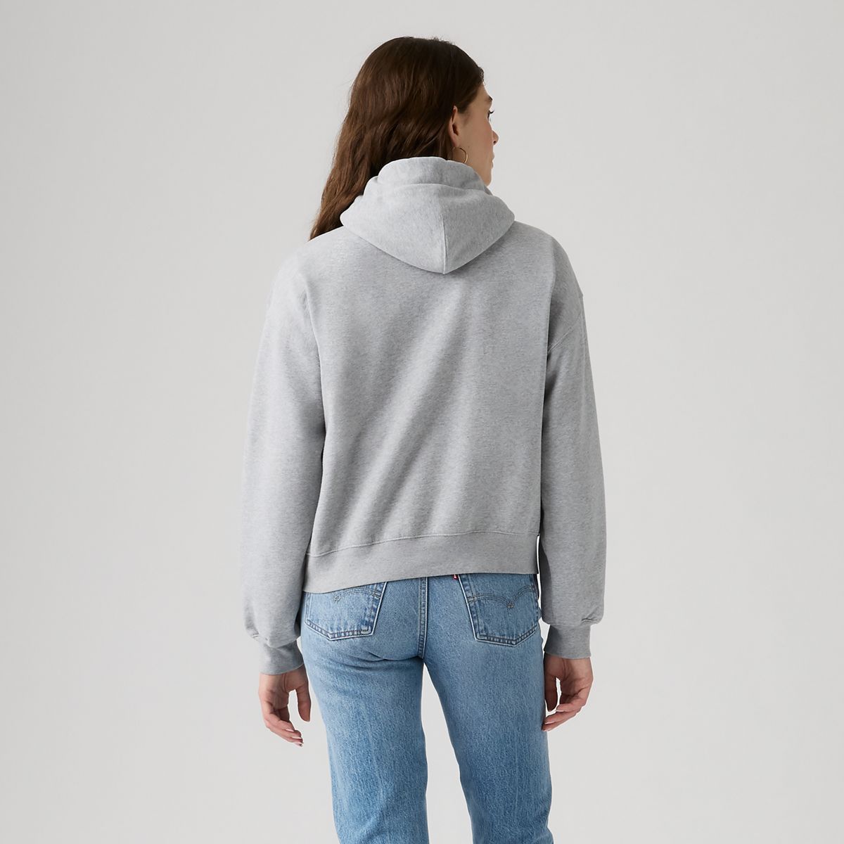 Vintage Tied-Up Hoodie — Silver Heather Gray - Grey