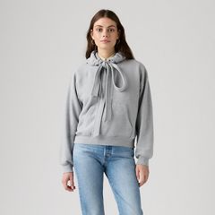 Vintage Tied-Up Hoodie — Silver Heather Gray - Grey 3
