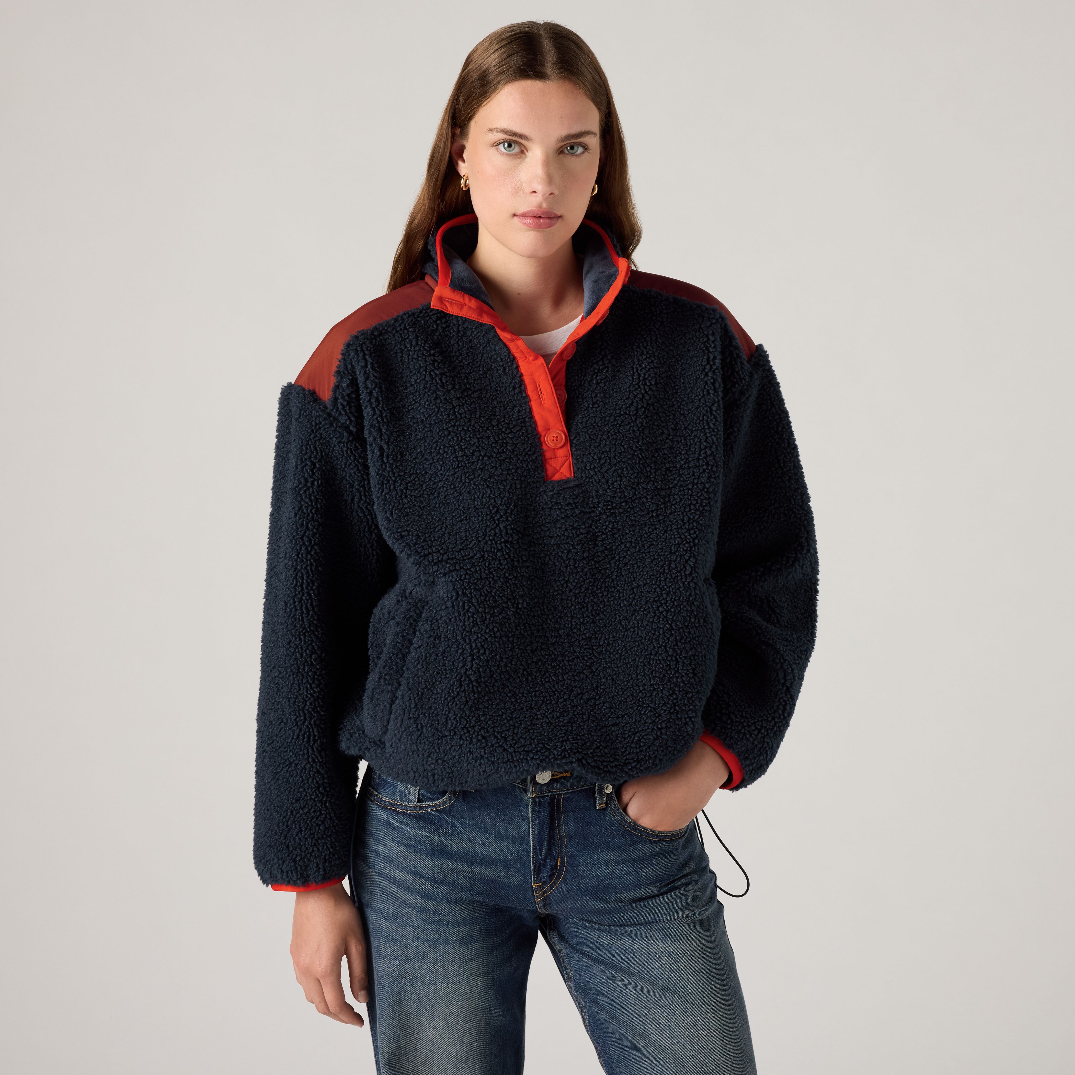 Iris Pullover Sherpa Fleece 1