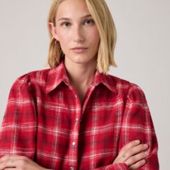 Juna Western Button Down Shirt — Isolde Plaid  Emboldened - Multi-Color 2