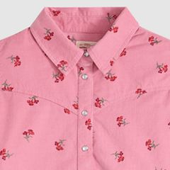 Juna Western Button Down Shirt — Birgita Floral Tameless Rose - Pink 6