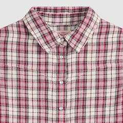 Juna Western Button Down Shirt — Poppi Plaid Tameless Rose - Pink 6