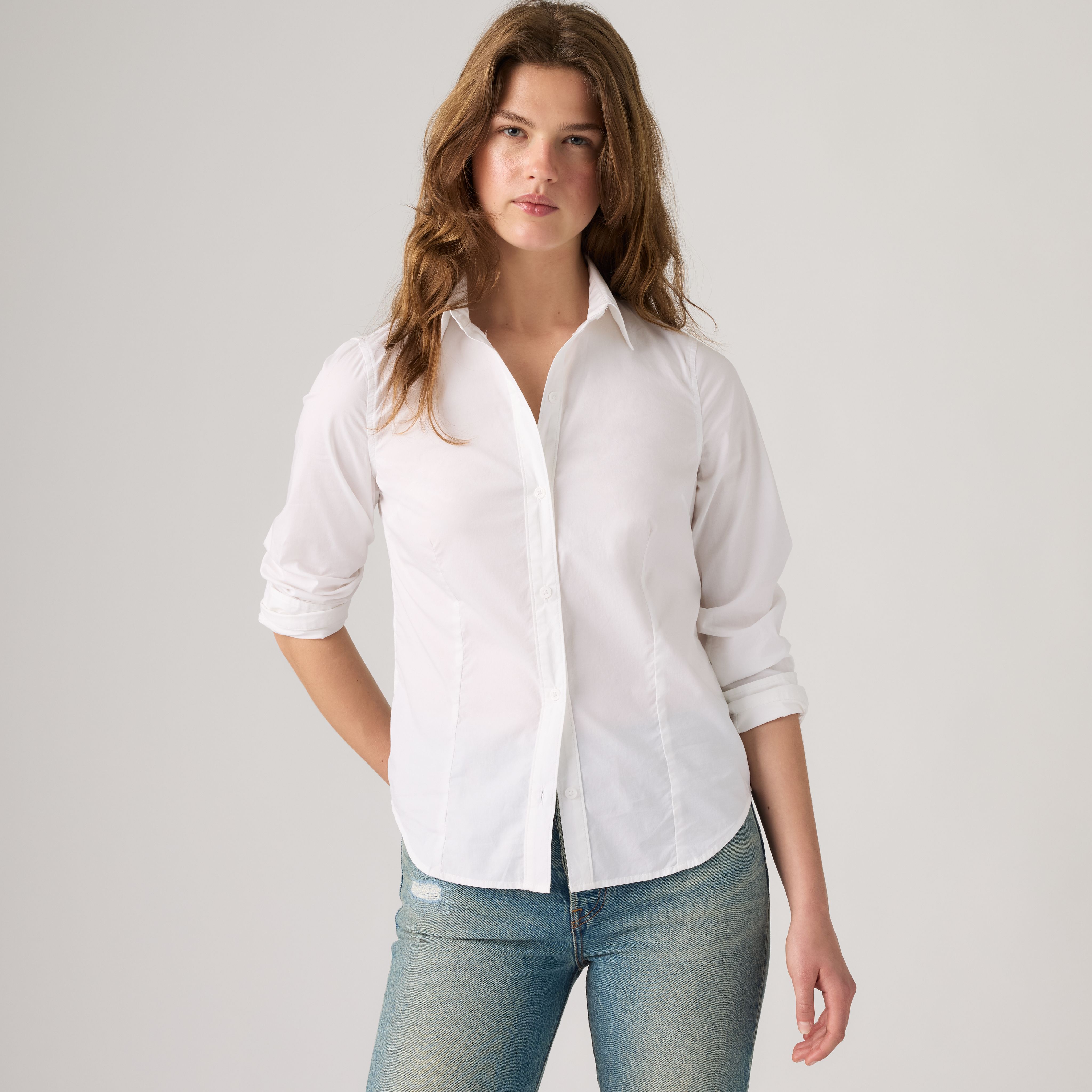 Slim Poplin Shirt 1