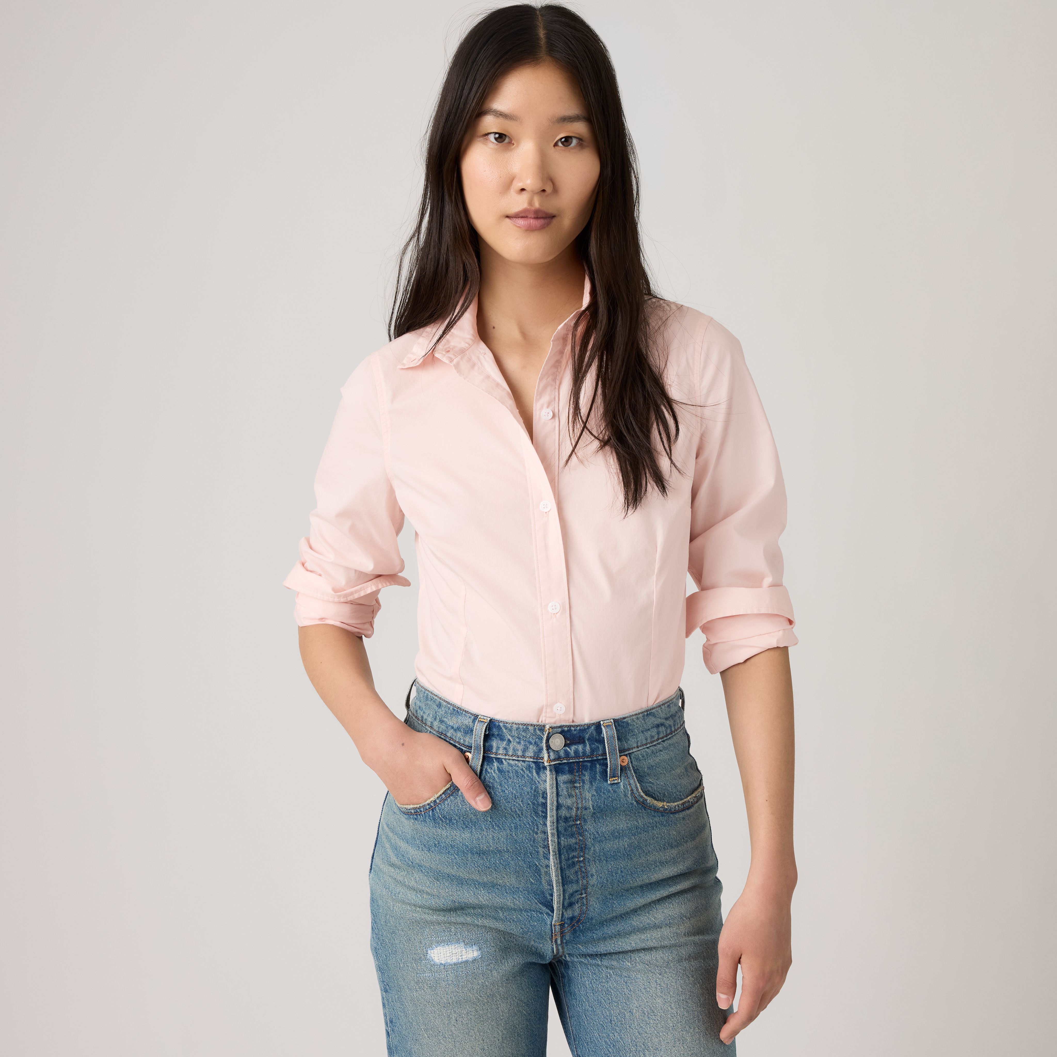 Slim Poplin Shirt 1