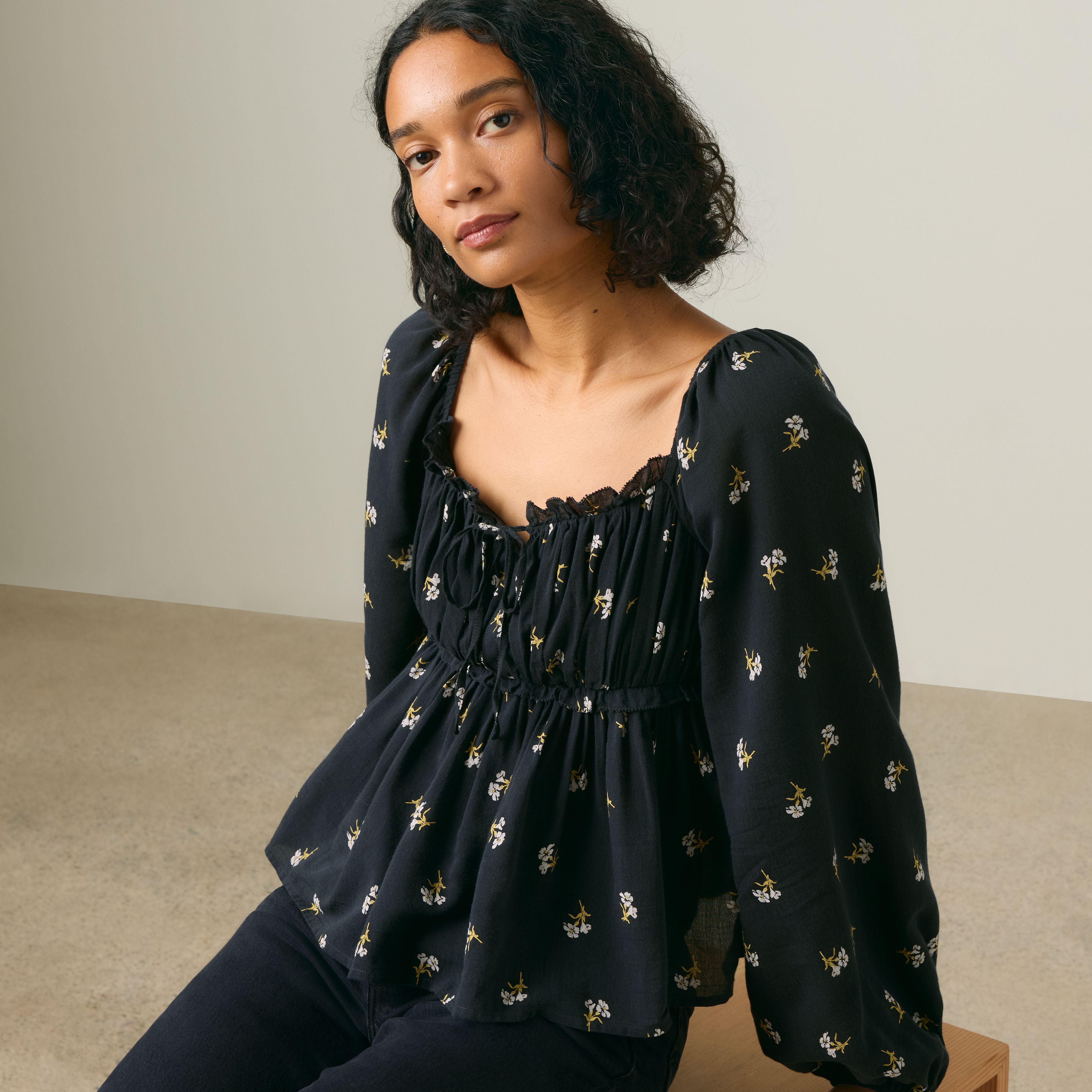 Oraya Long-Sleeve Blouse 1