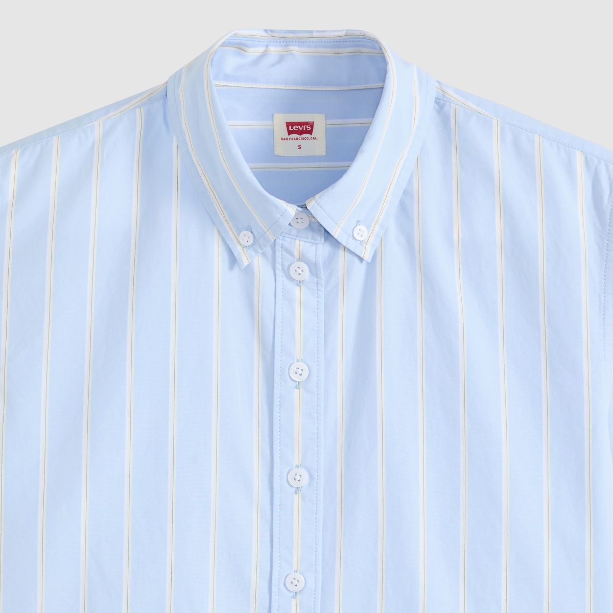 Sully Long-Sleeve Shirt — Adora Stripe Chambray Blue - Blue