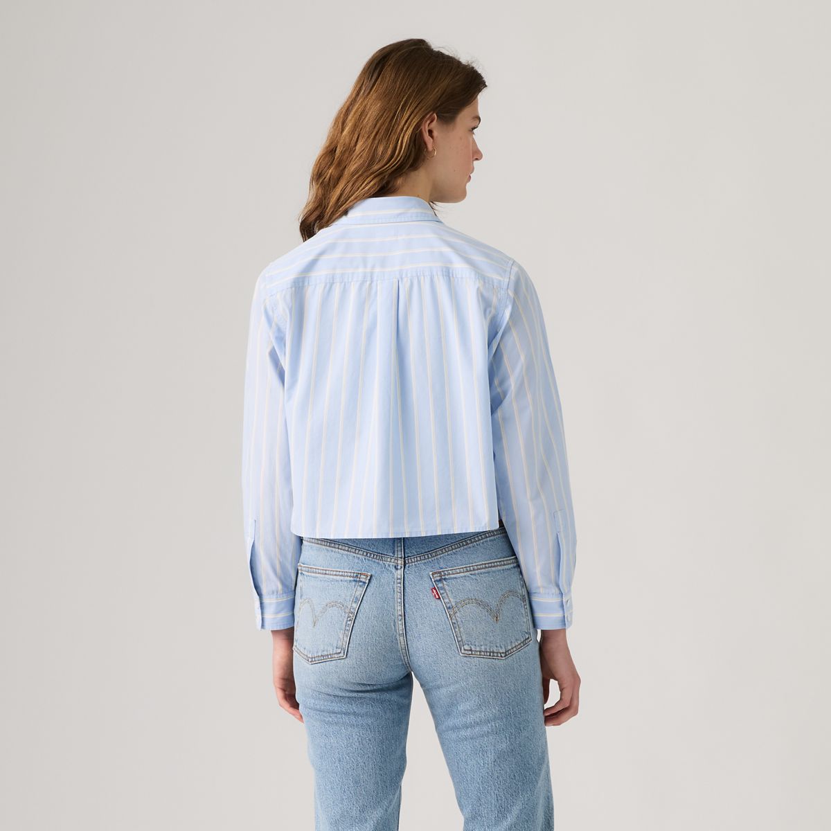 Sully Long-Sleeve Shirt — Adora Stripe Chambray Blue - Blue