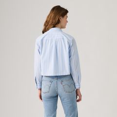 Sully Long-Sleeve Shirt — Adora Stripe Chambray Blue - Blue 4