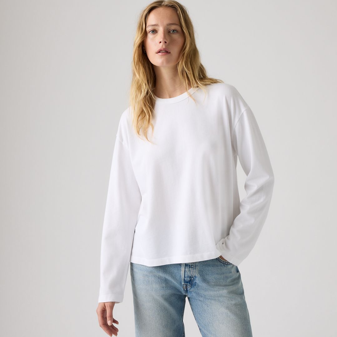 Levi's Vintage Long-sleeve Tee T-shirt In Bright White