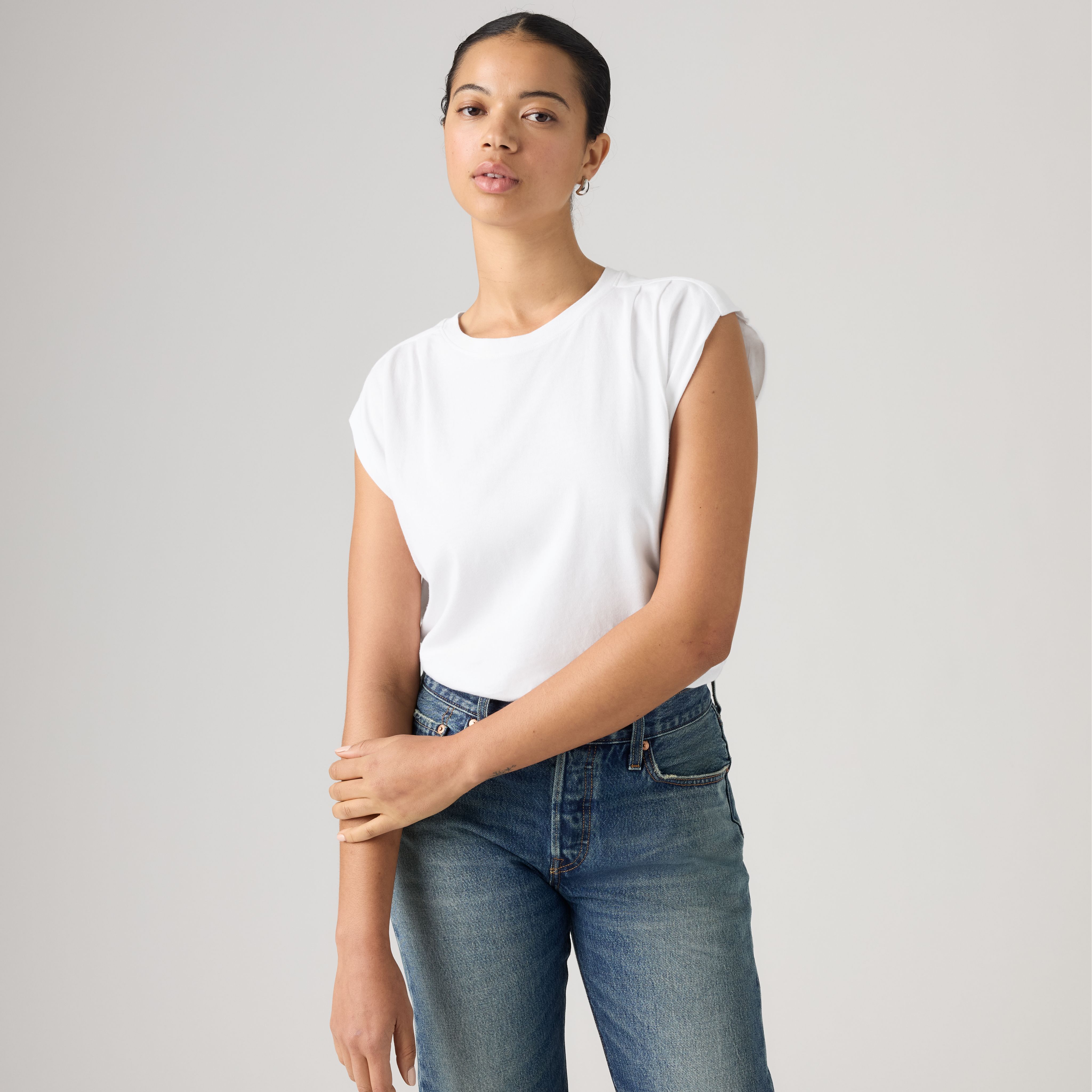 Pleated Muscle Tank 1