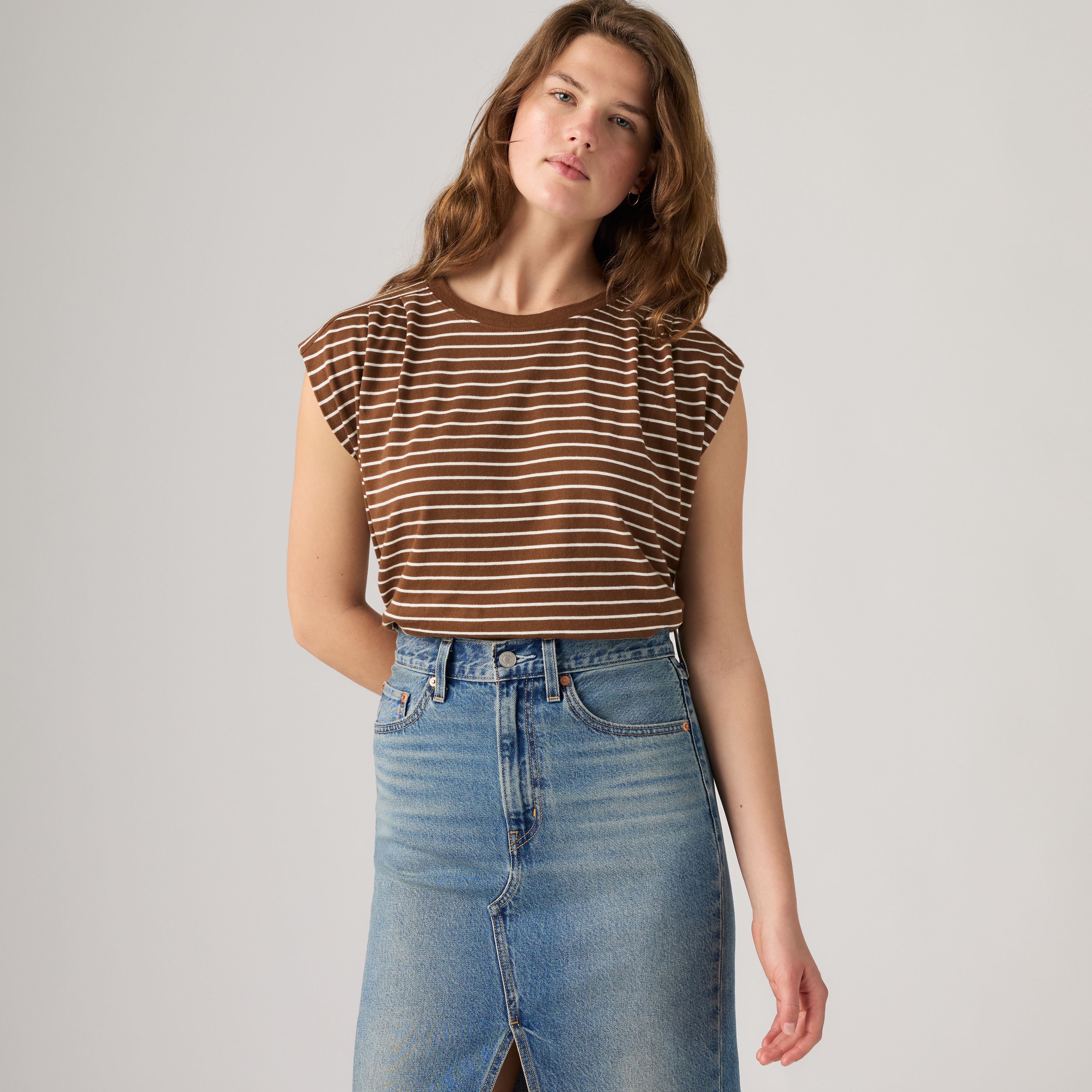 Pleated Muscle Tank Top 1
