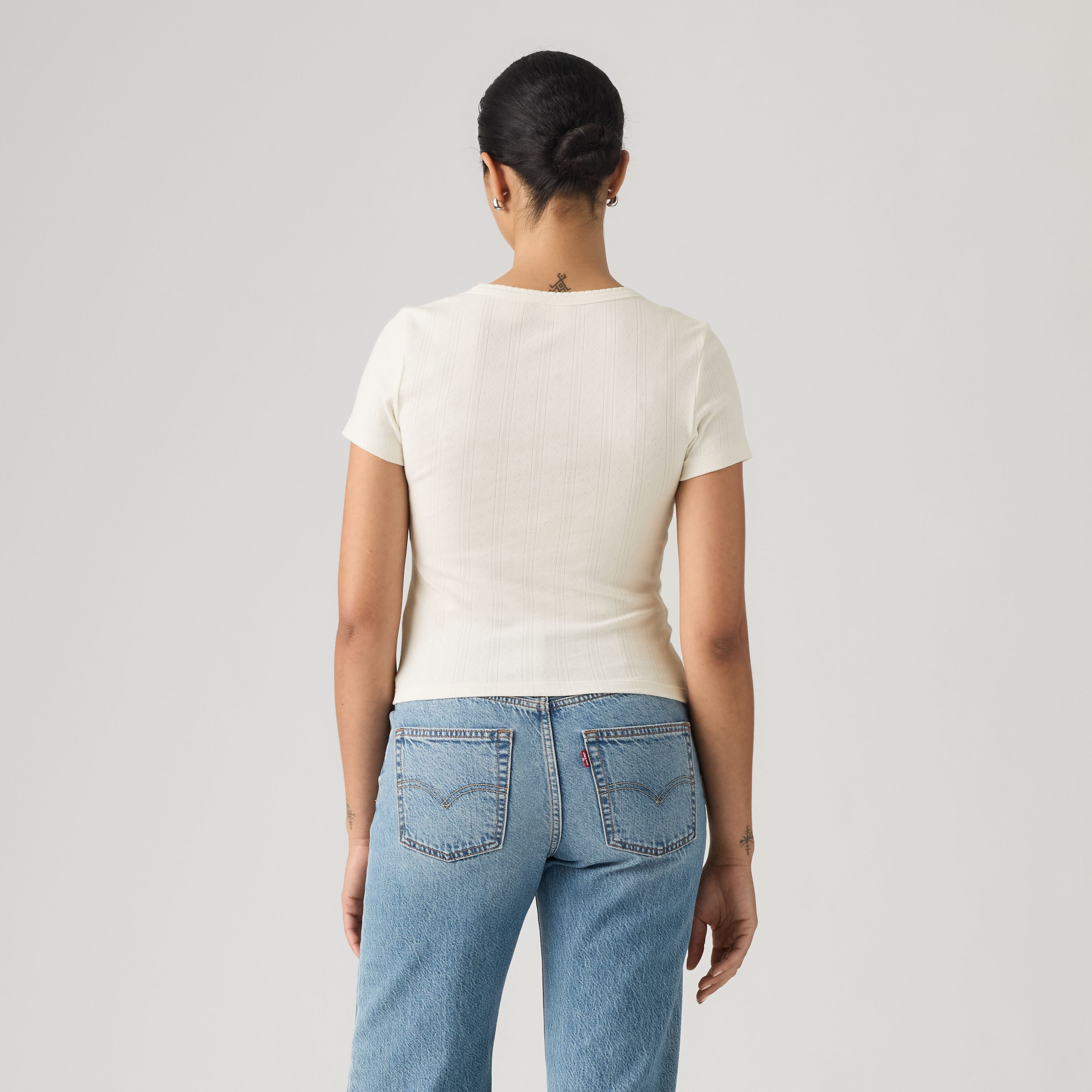 Dry Goods Pointelle Short-Sleeve Henley 4