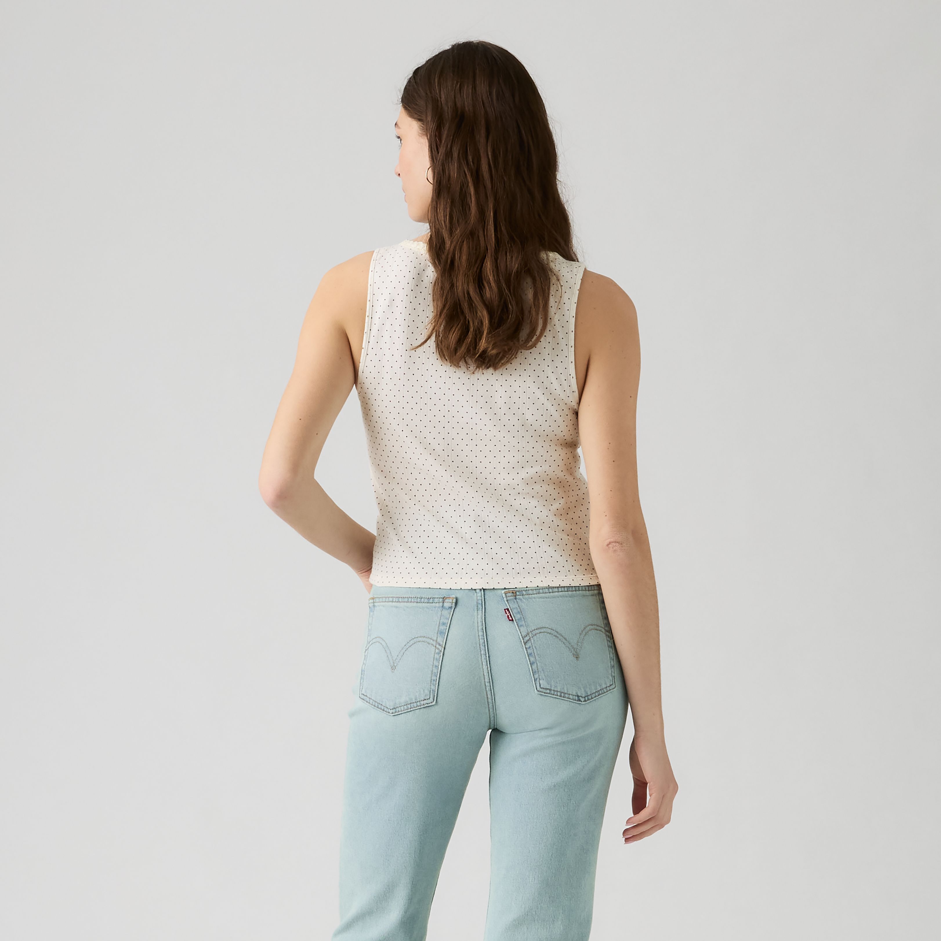 Levi's® Dry Goods Pointelle Lace Tank Top 4