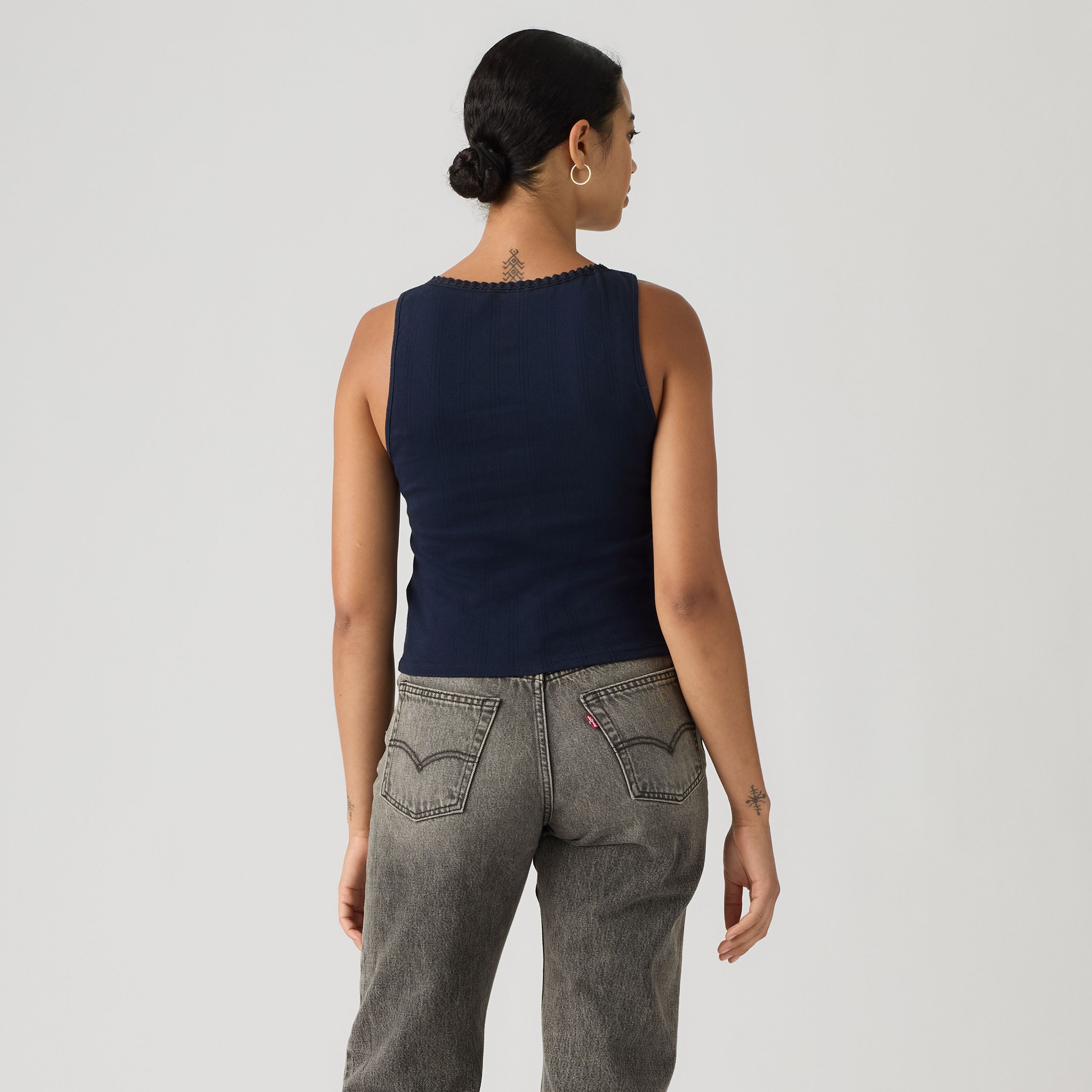 Dry Goods Pointelle Lace Tank Top 4