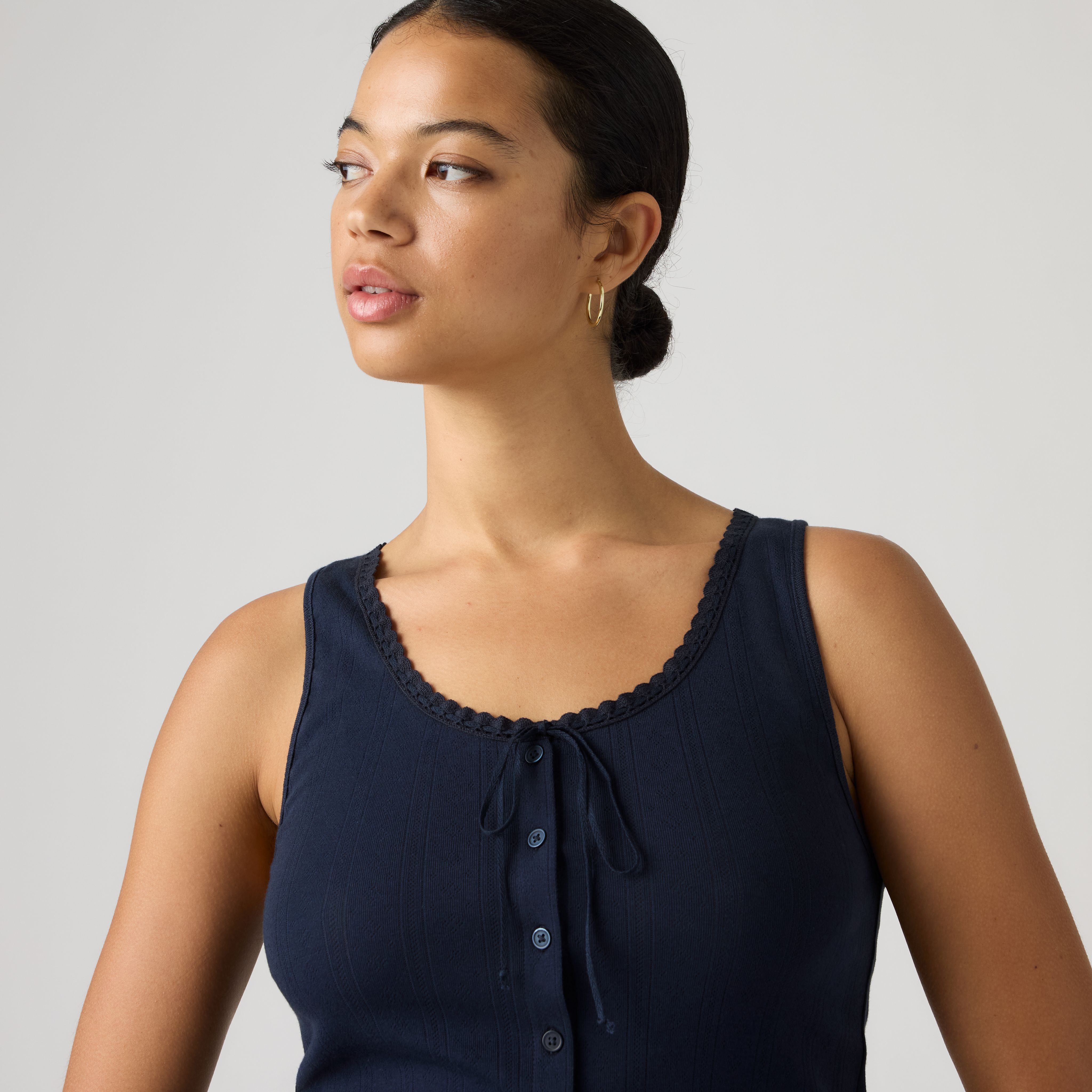 Dry Goods Pointelle Lace Tank Top 2
