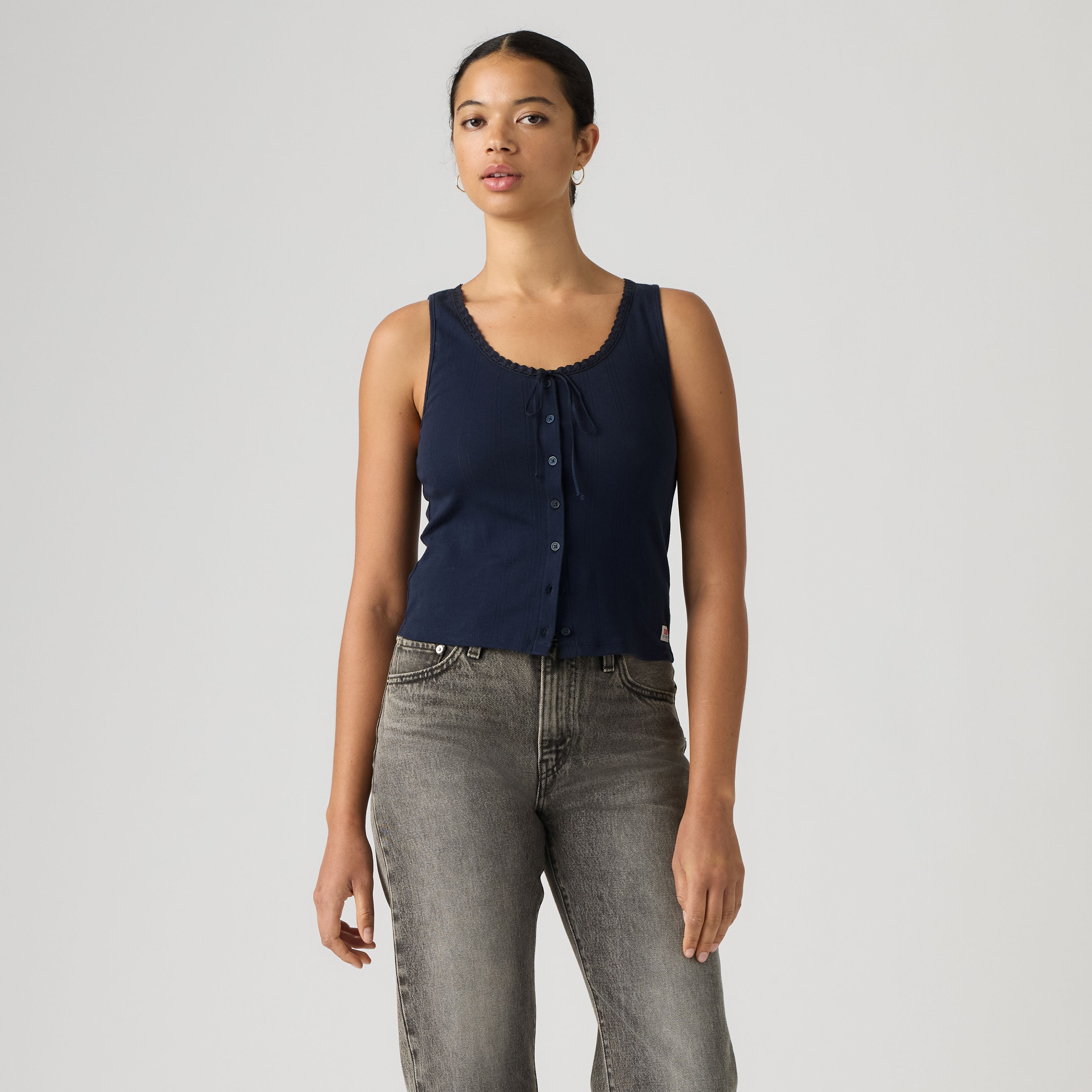 Dry Goods Pointelle Lace Tank Top 3