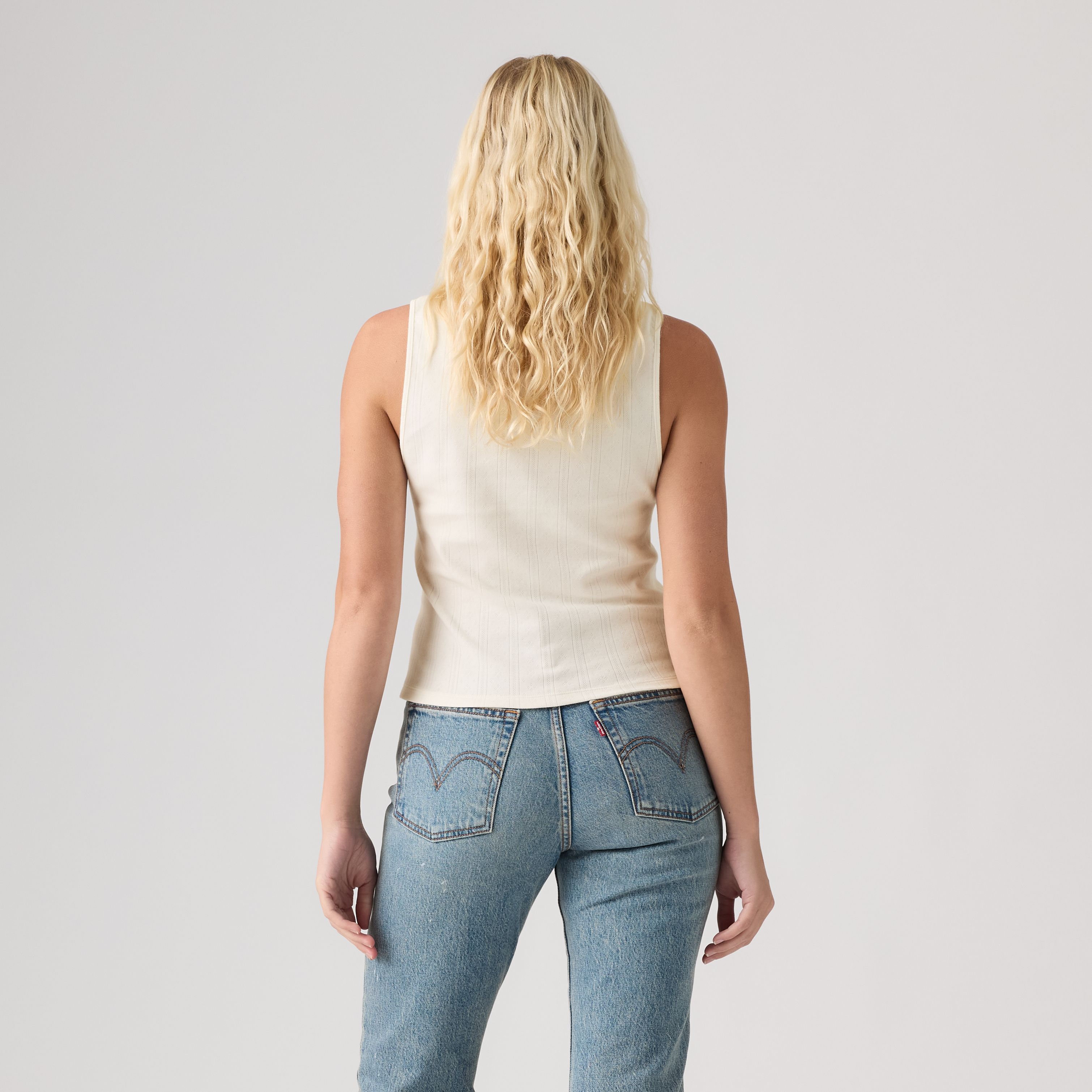 Levi's® Dry Goods Pointelle Lace Tank Top 4