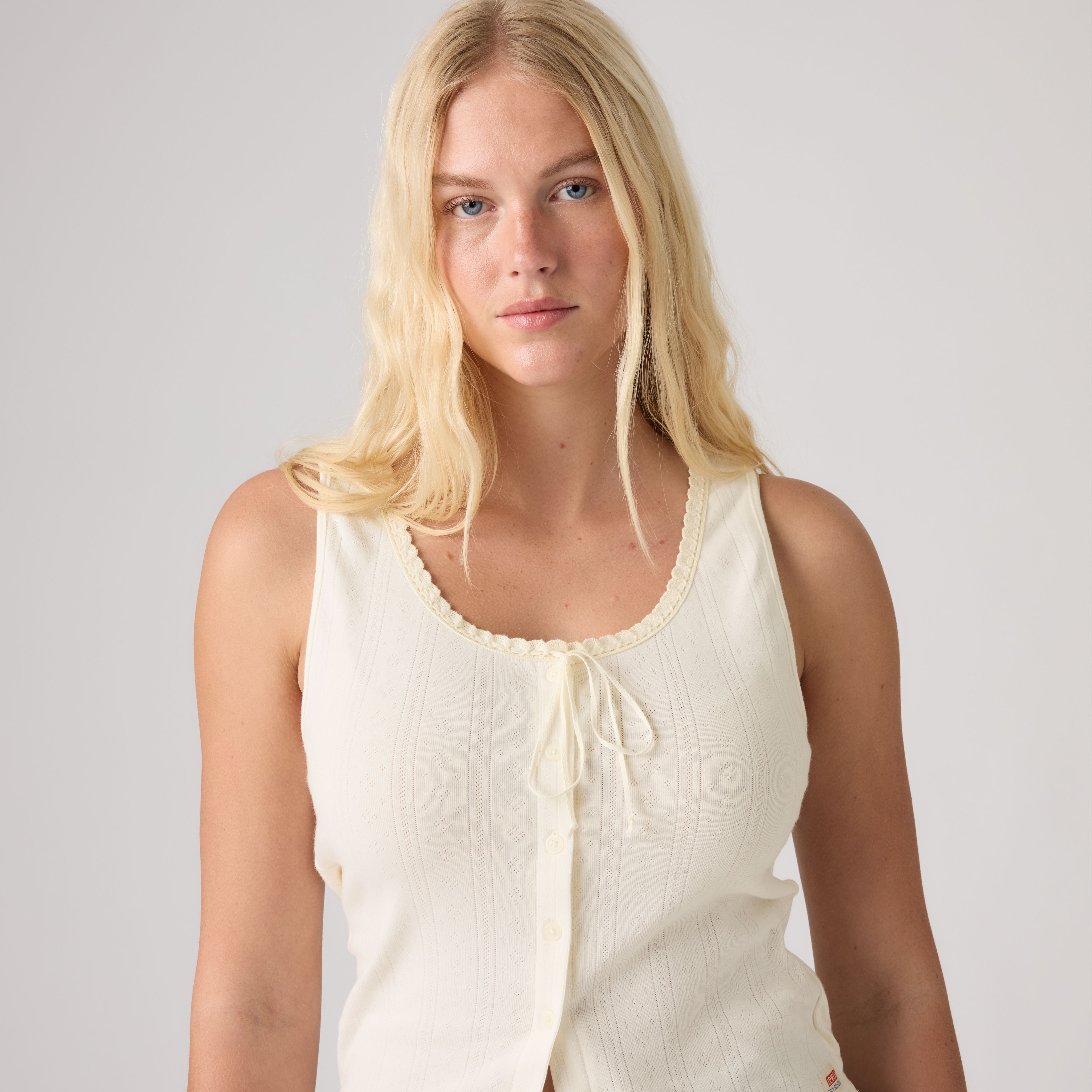Levi's® Dry Goods Pointelle Lace Tank Top 2