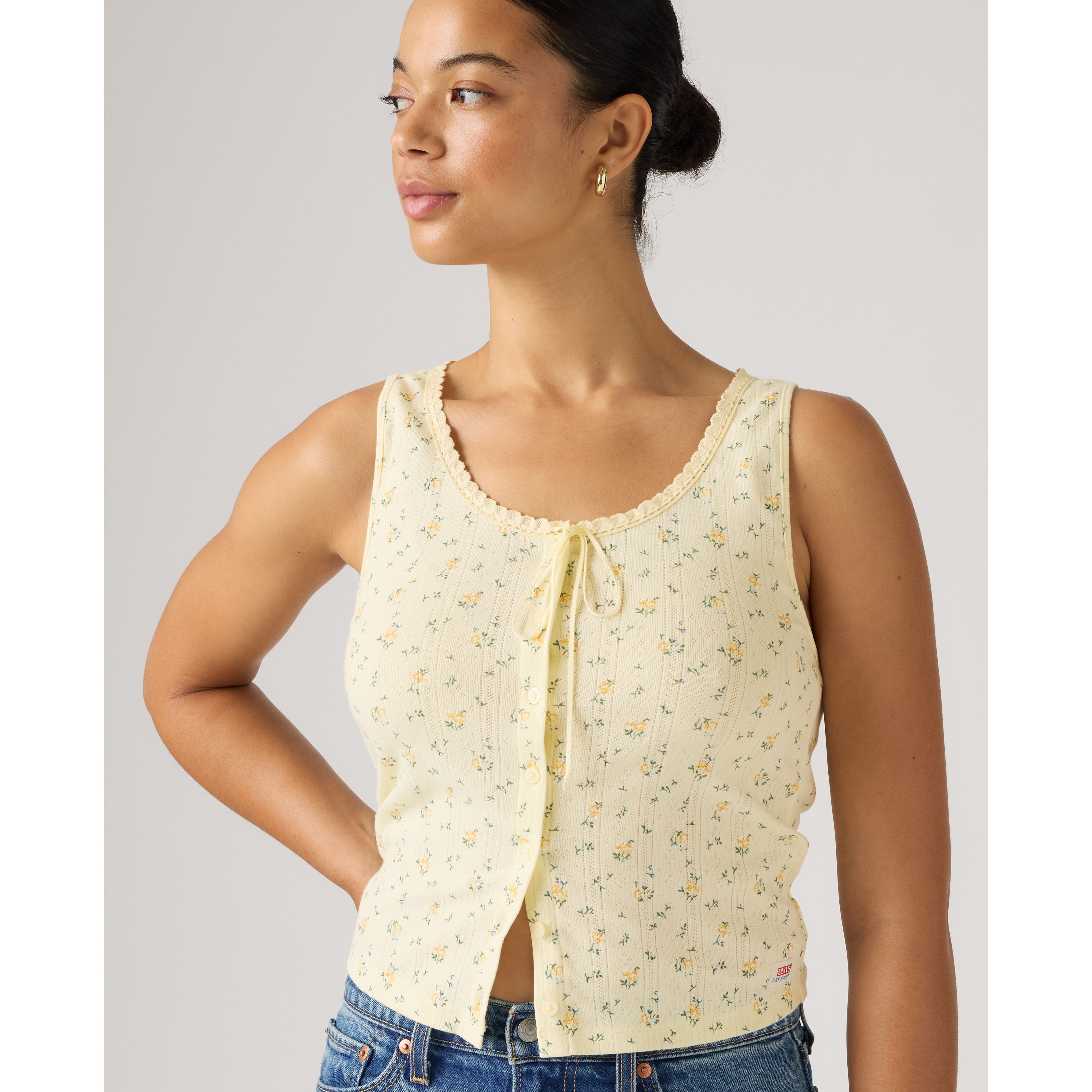 Dry Goods Pointelle Lace Tank Top 10