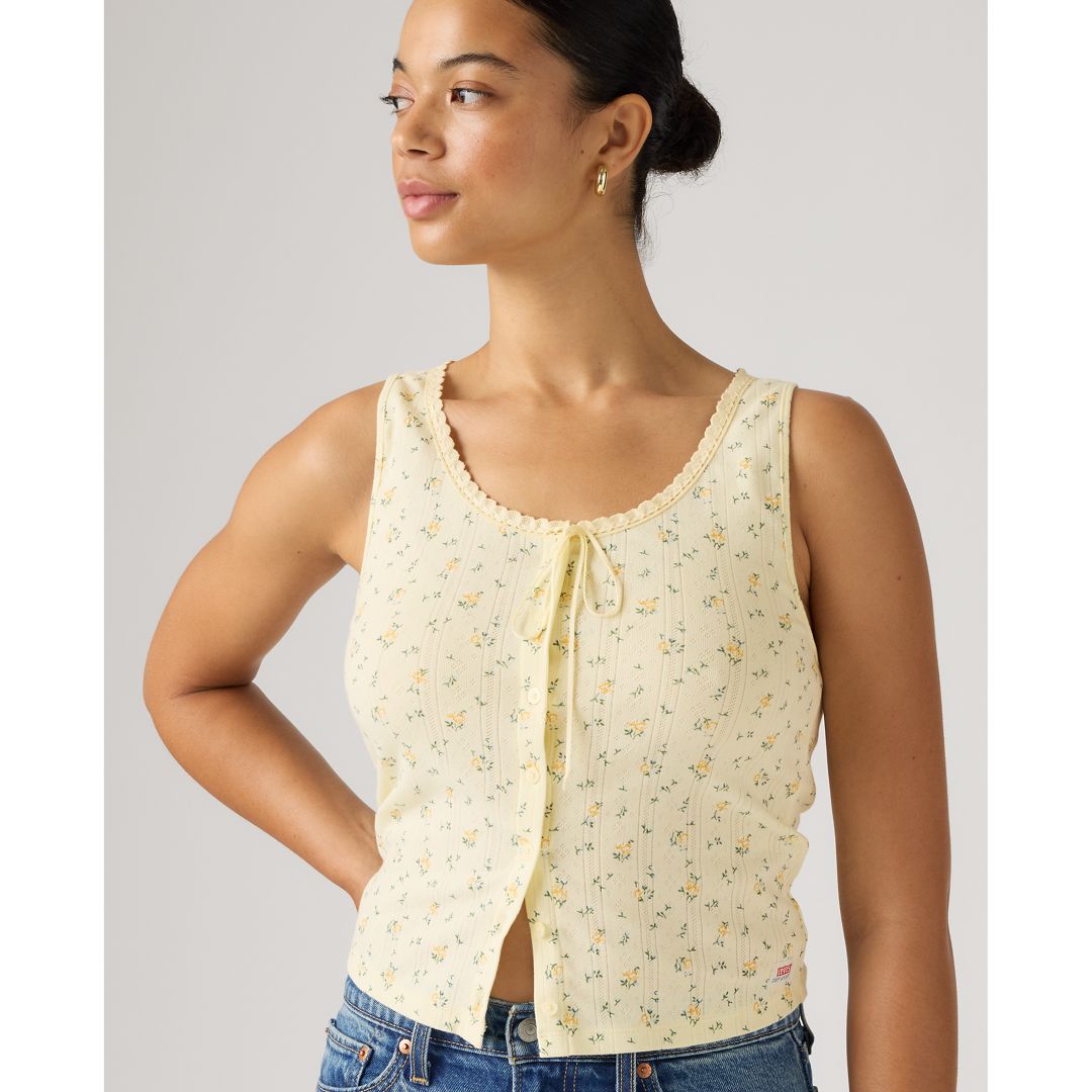 Levi's Dry Goods Pointelle Lace Tank - Women's XL
