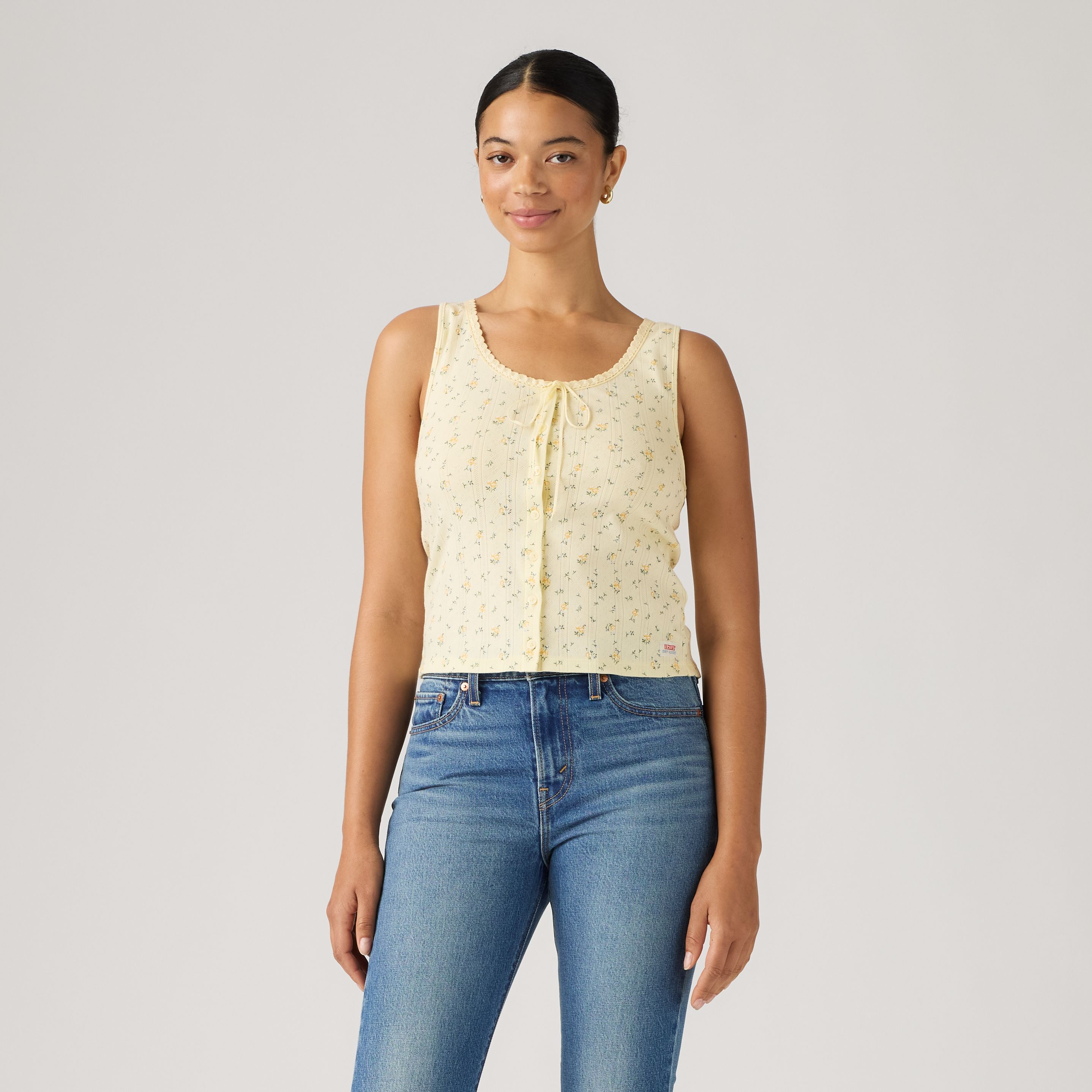 Dry Goods Pointelle Lace Tank Top 3