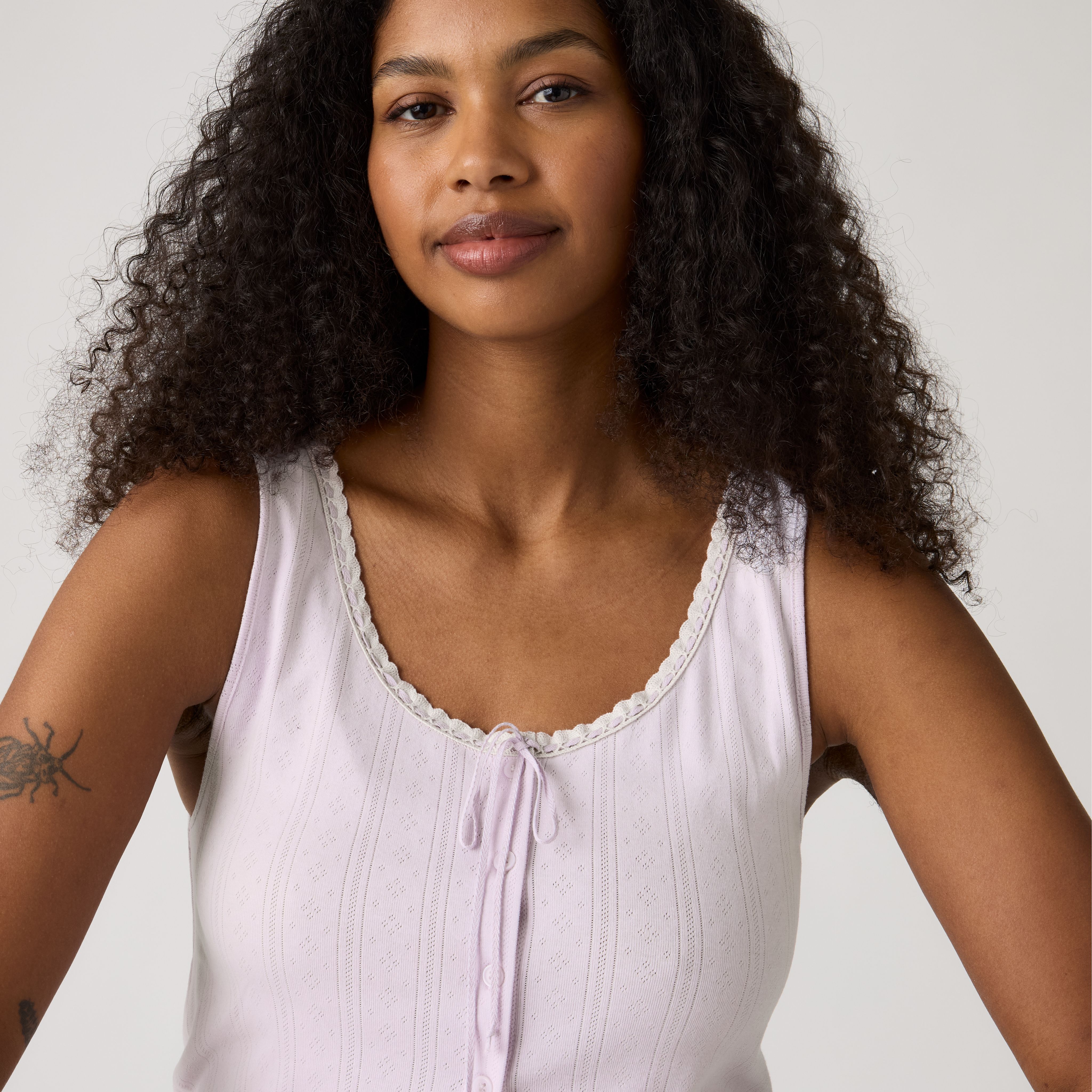 Dry Goods Pointelle Lace Tank Top 2