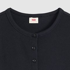 Rory Button-Through Short Sleeve Shirt — Anthracite Night - Black 6